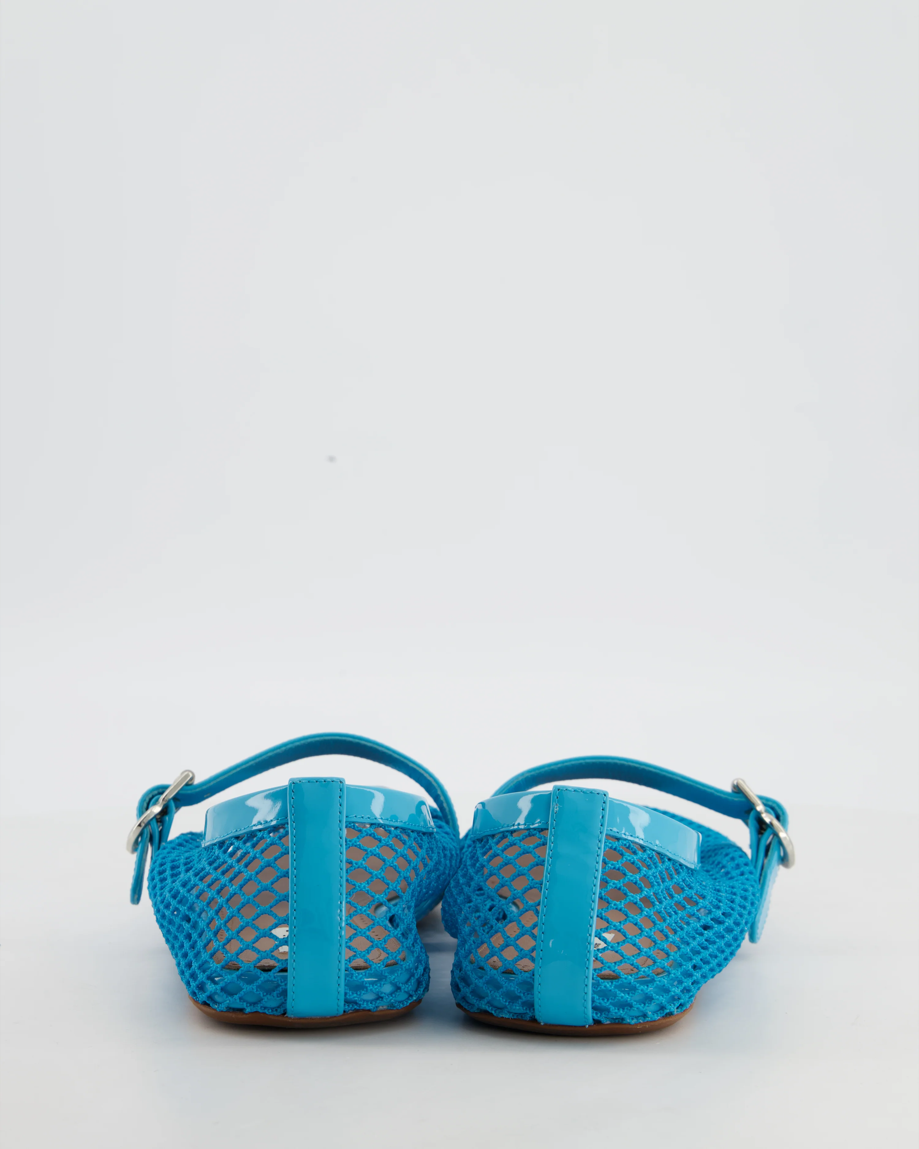 Alaia Blue Mesh Ballet Flats Size EU 38.5 - Image 3