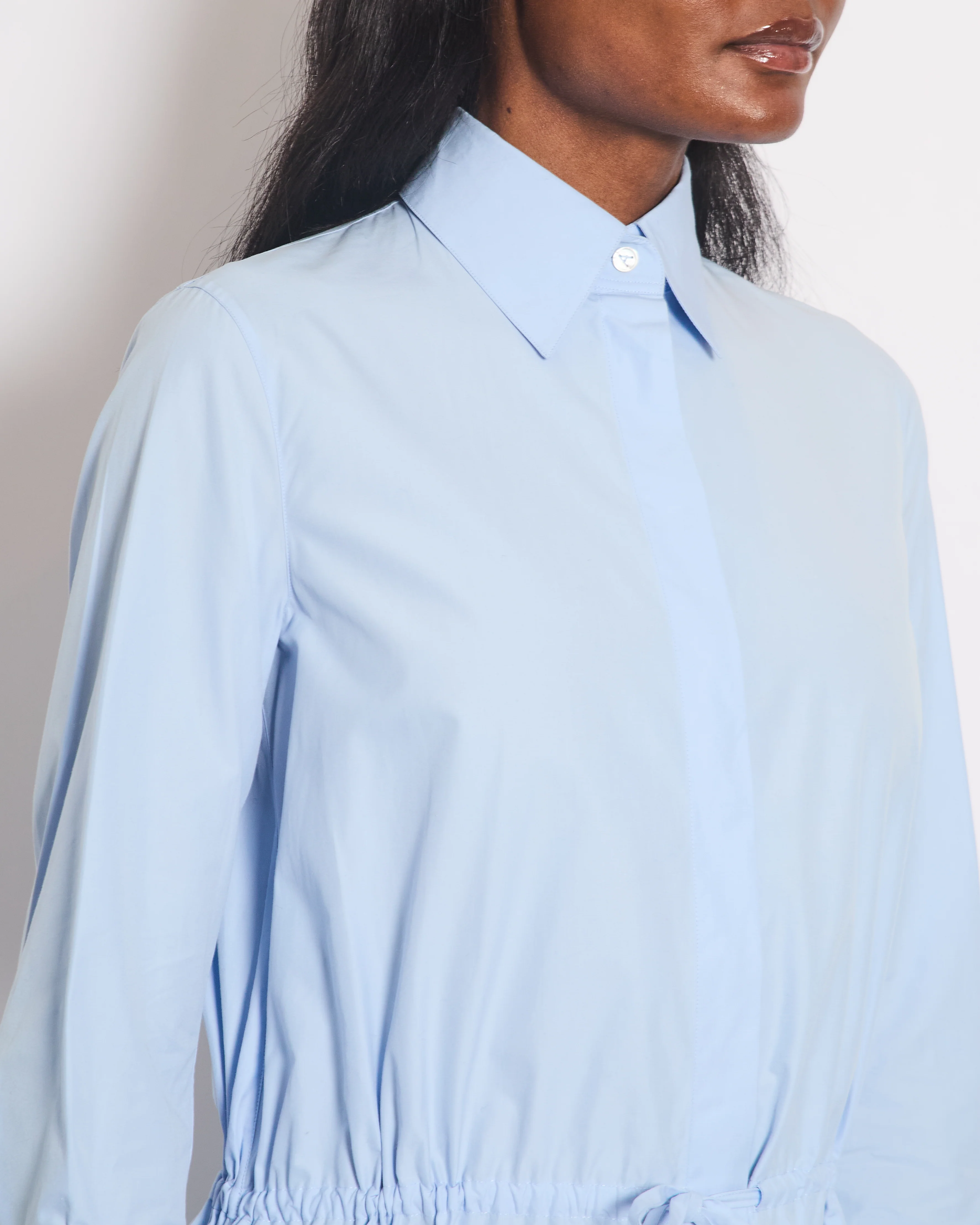 Alaïa Blue Long Sleeve Midi Dress with Back Cut Detail Size FR 36 (UK 8) - Image 5