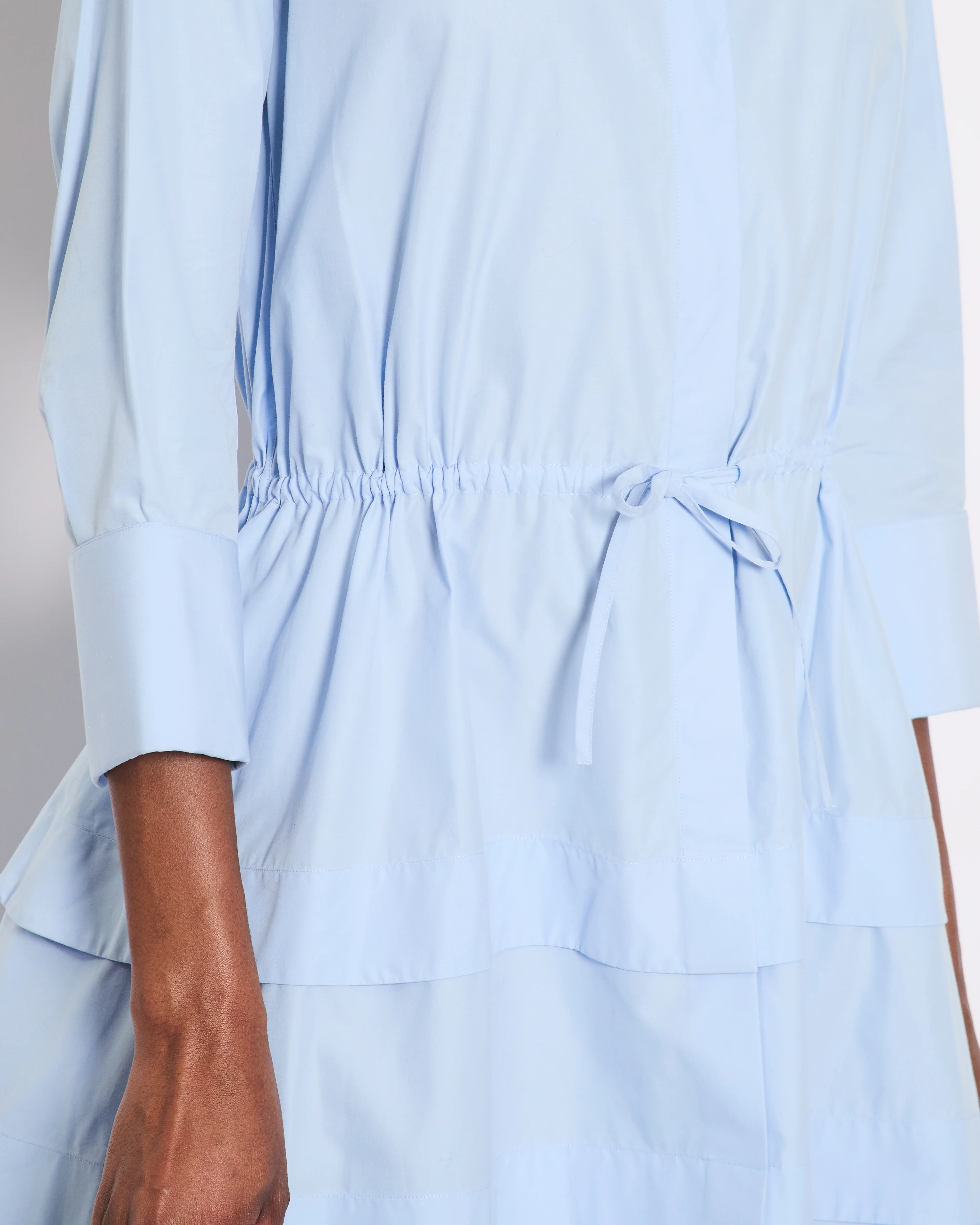 Alaïa Blue Long Sleeve Midi Dress with Back Cut Detail Size FR 36 (UK 8) - Image 6