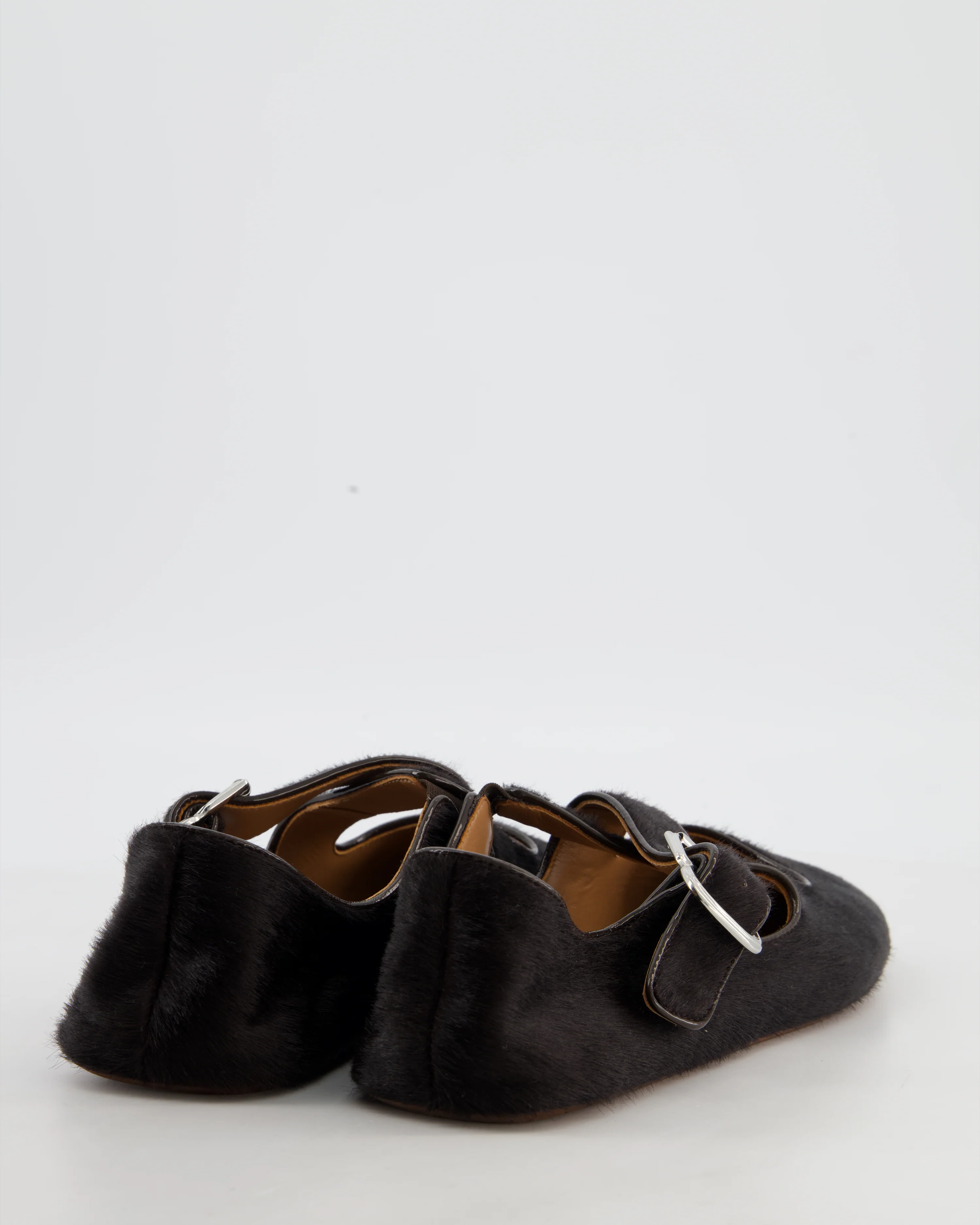 Alaïa Brown Cross-Over Calf-Hair Ballet Flats Size EU 40 RRP £920 - Image 3
