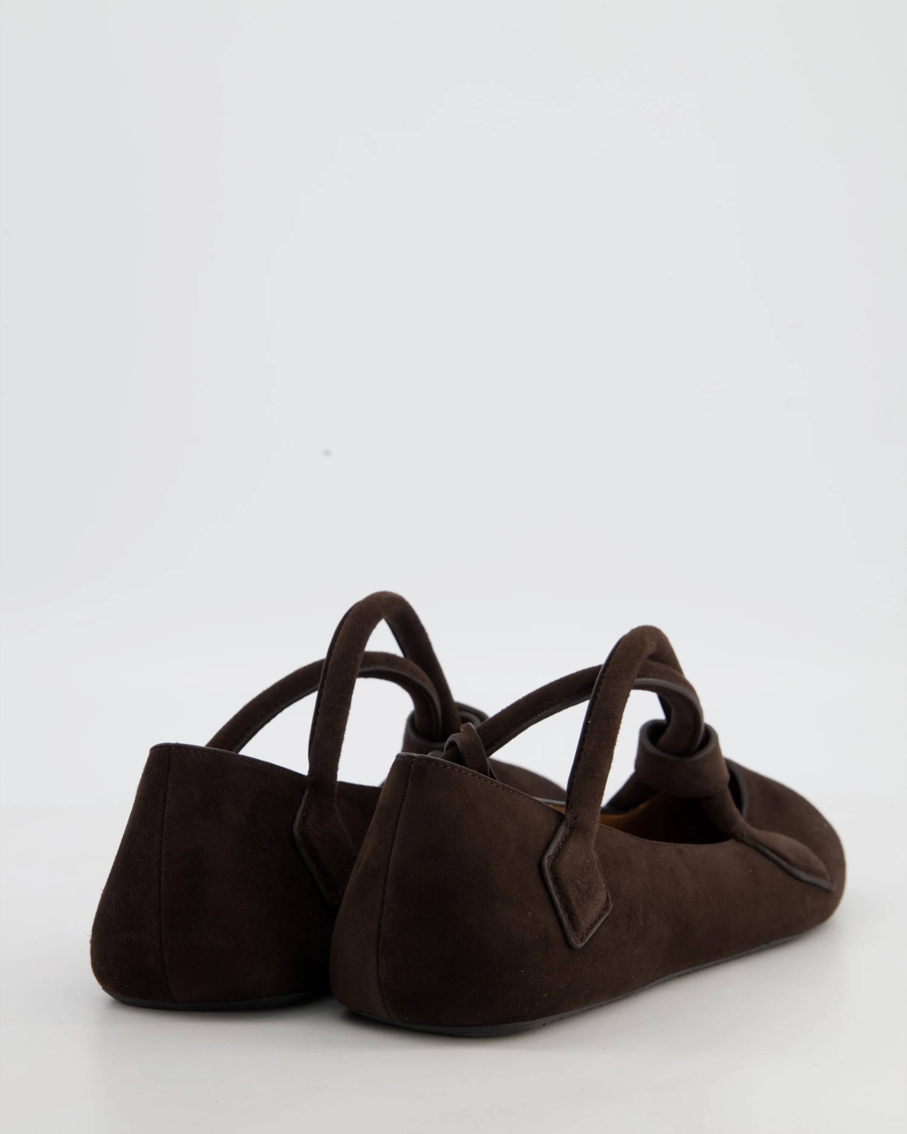 Alaïa Brown Le Teckel Brown Suede Ballet Flats Size EU 40 - Image 3