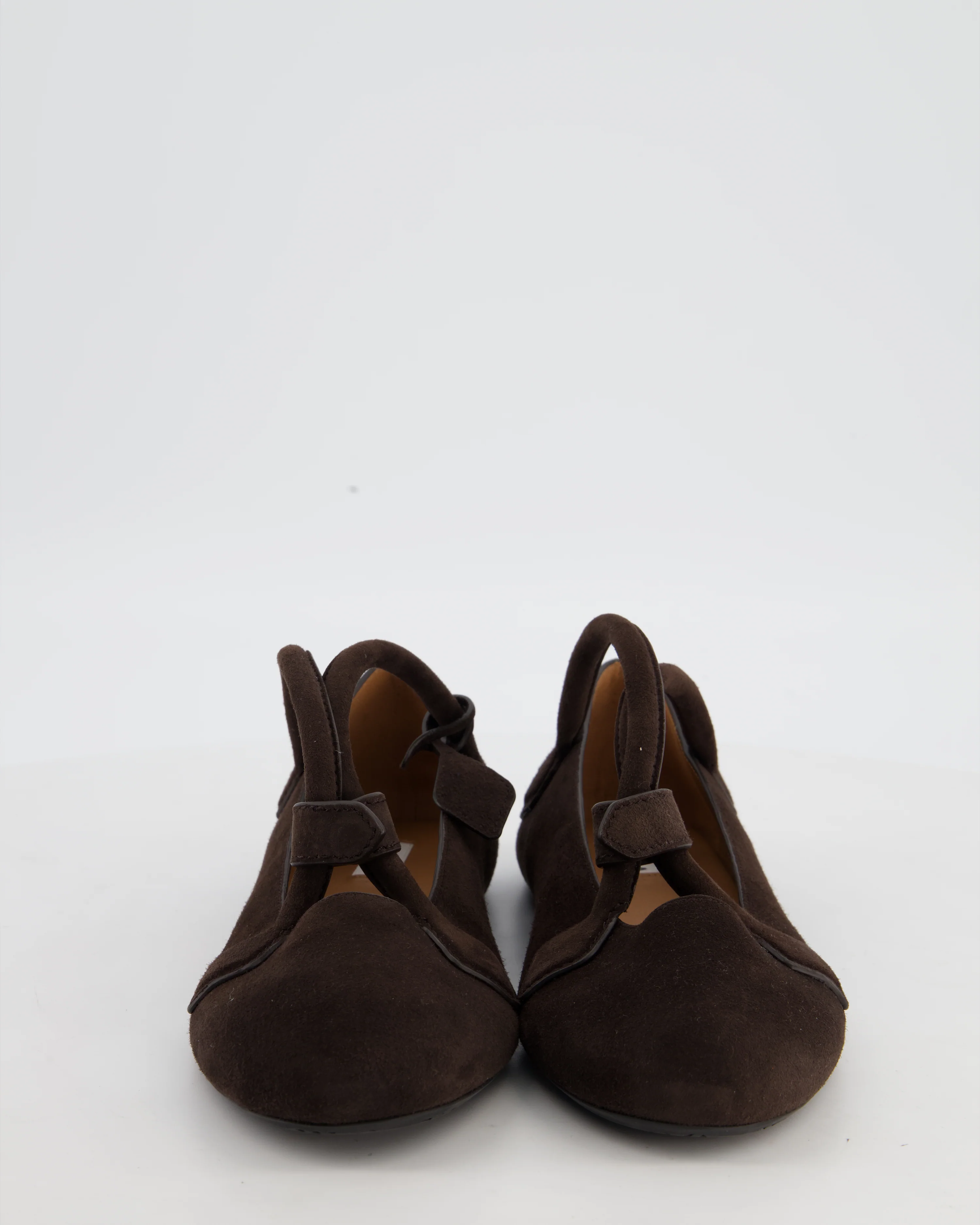 Alaïa Brown Le Teckel Brown Suede Ballet Flats Size EU 40 - Image 4