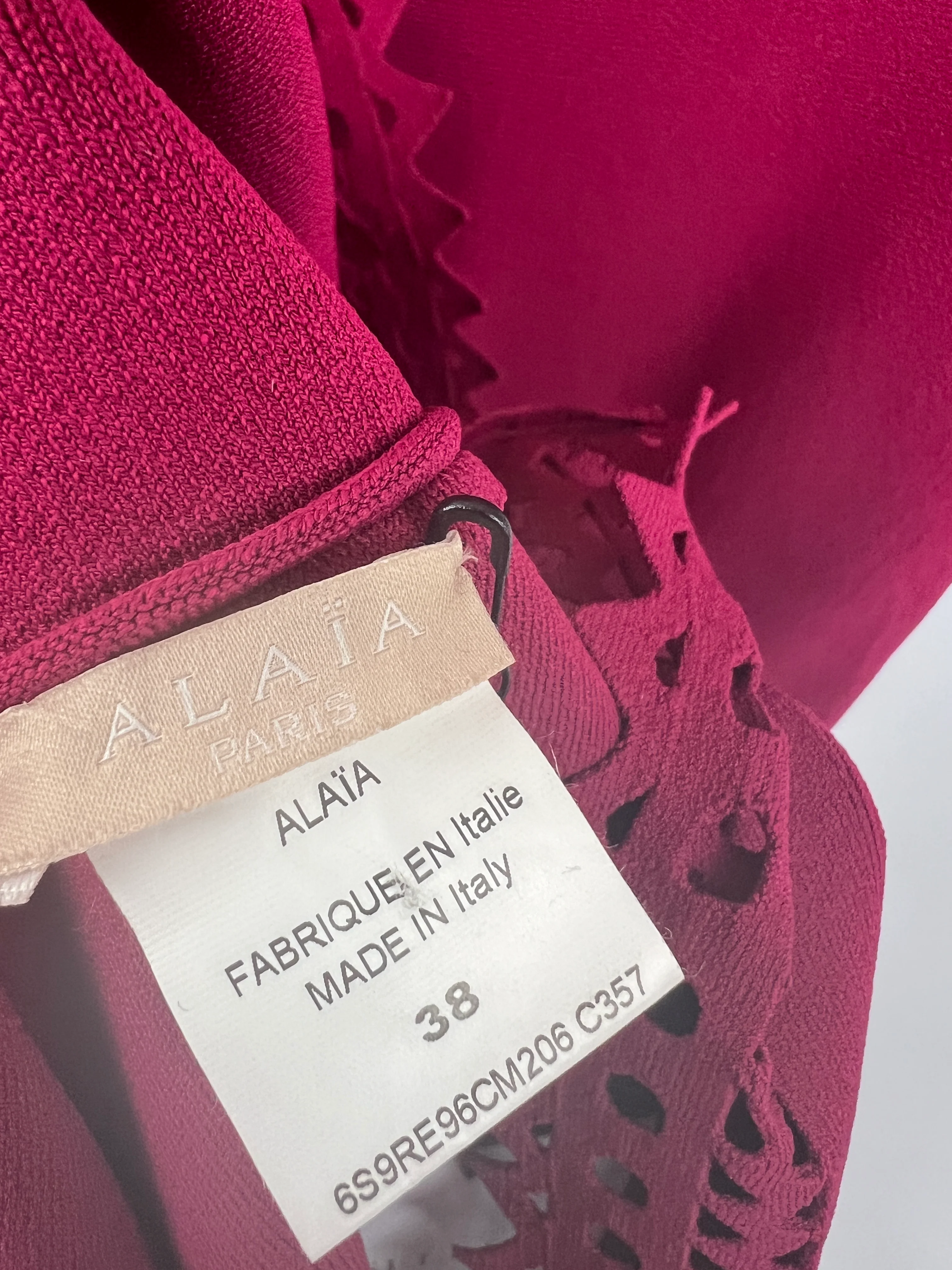 Alaïa Fuchsia Pink Sleeveless Skater Dress Size FR 38 (UK 10) - Image 15