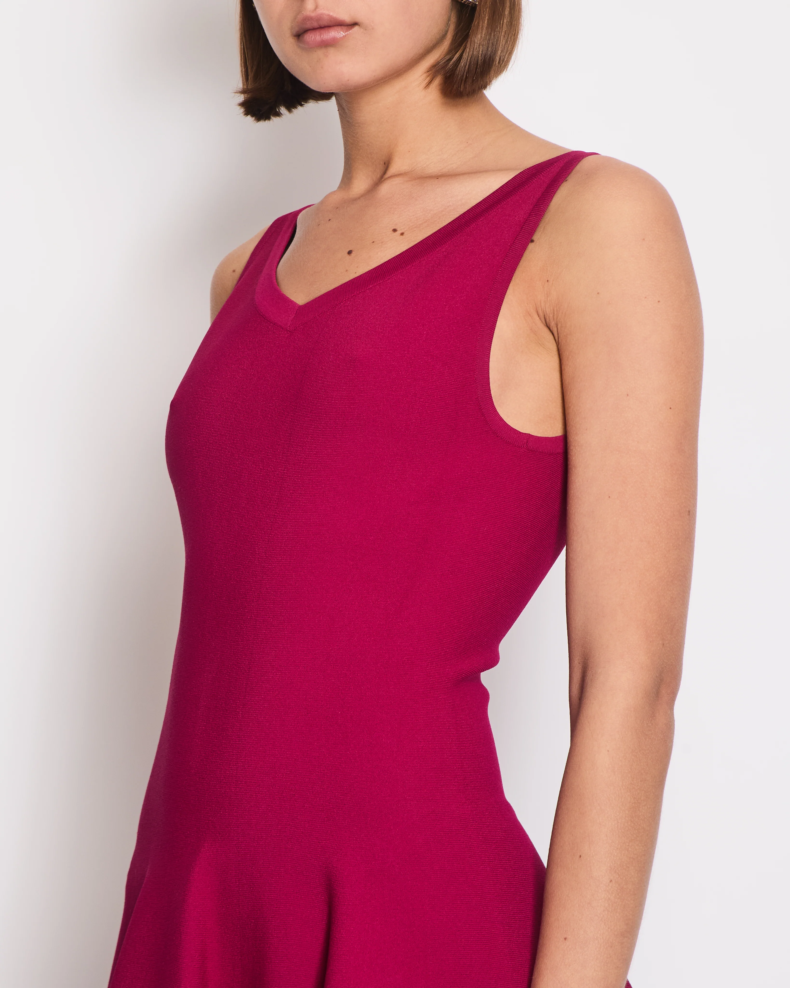Alaïa Fuchsia Pink Sleeveless Skater Dress Size FR 38 (UK 10) - Image 3