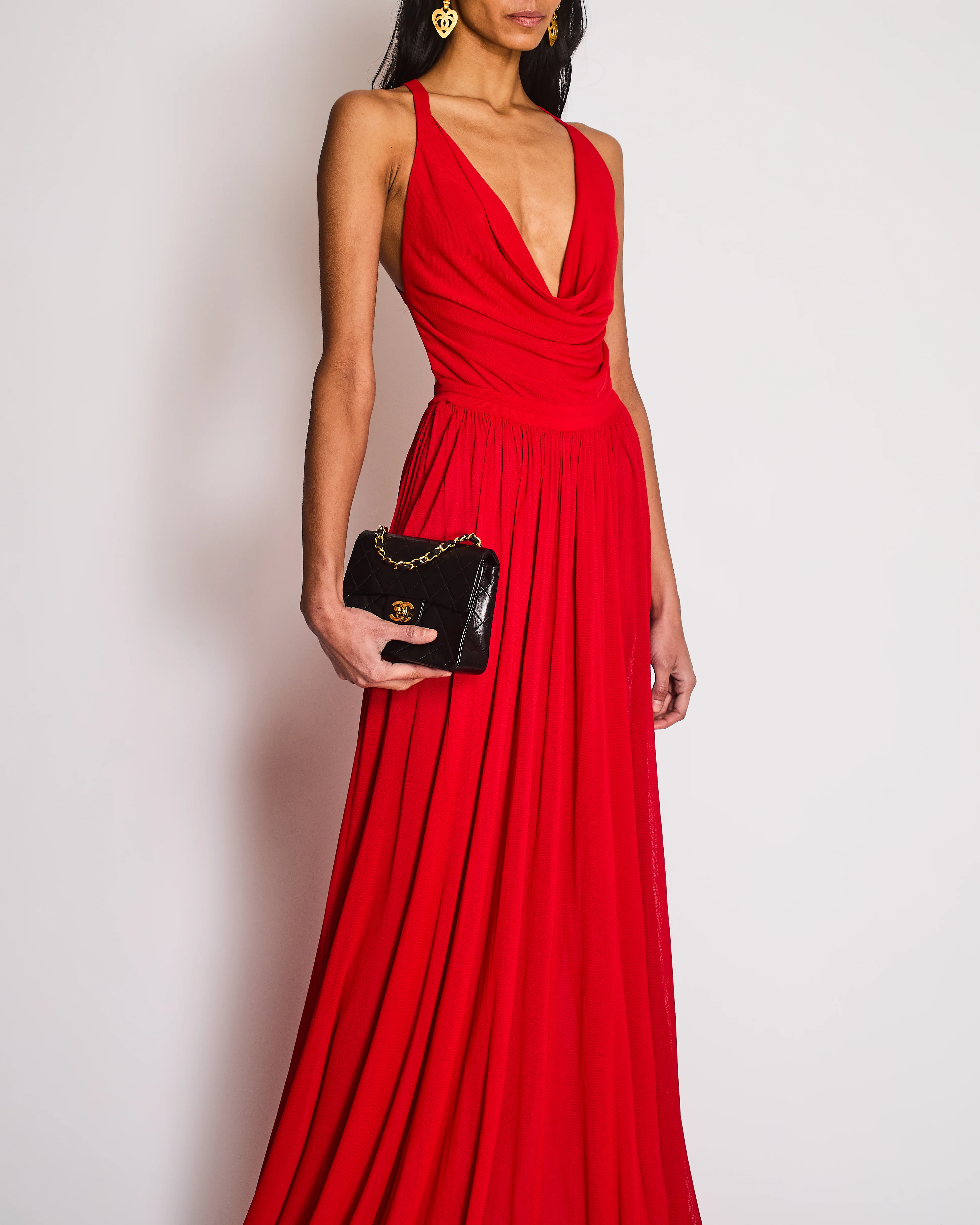 Alaïa Red Halterneck Backless Maxi Dress Size FR 44 (UK 16) - Image 2