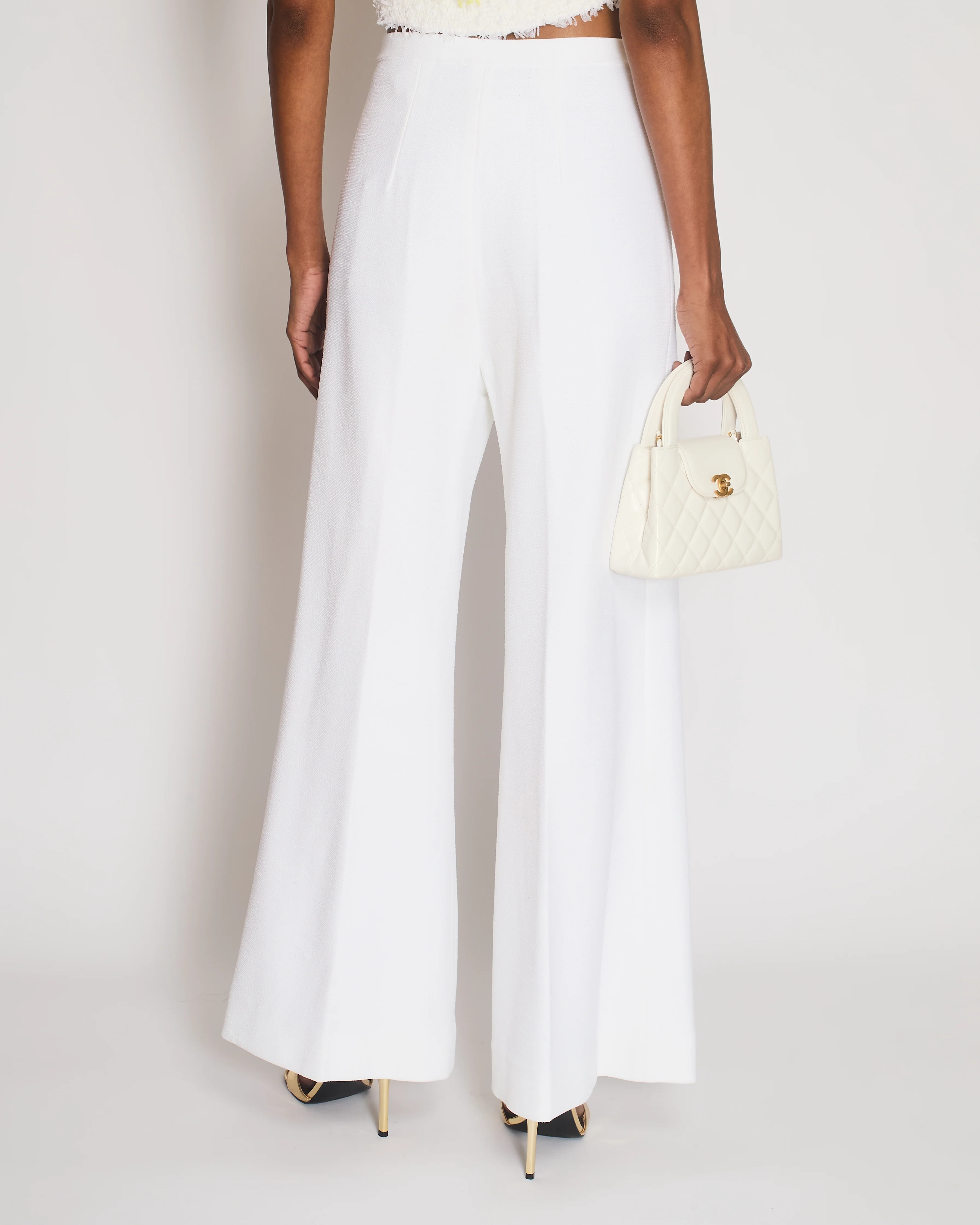 Alaïa White High-Waisted Trousers Size FR 38 (UK 10) - Image 4