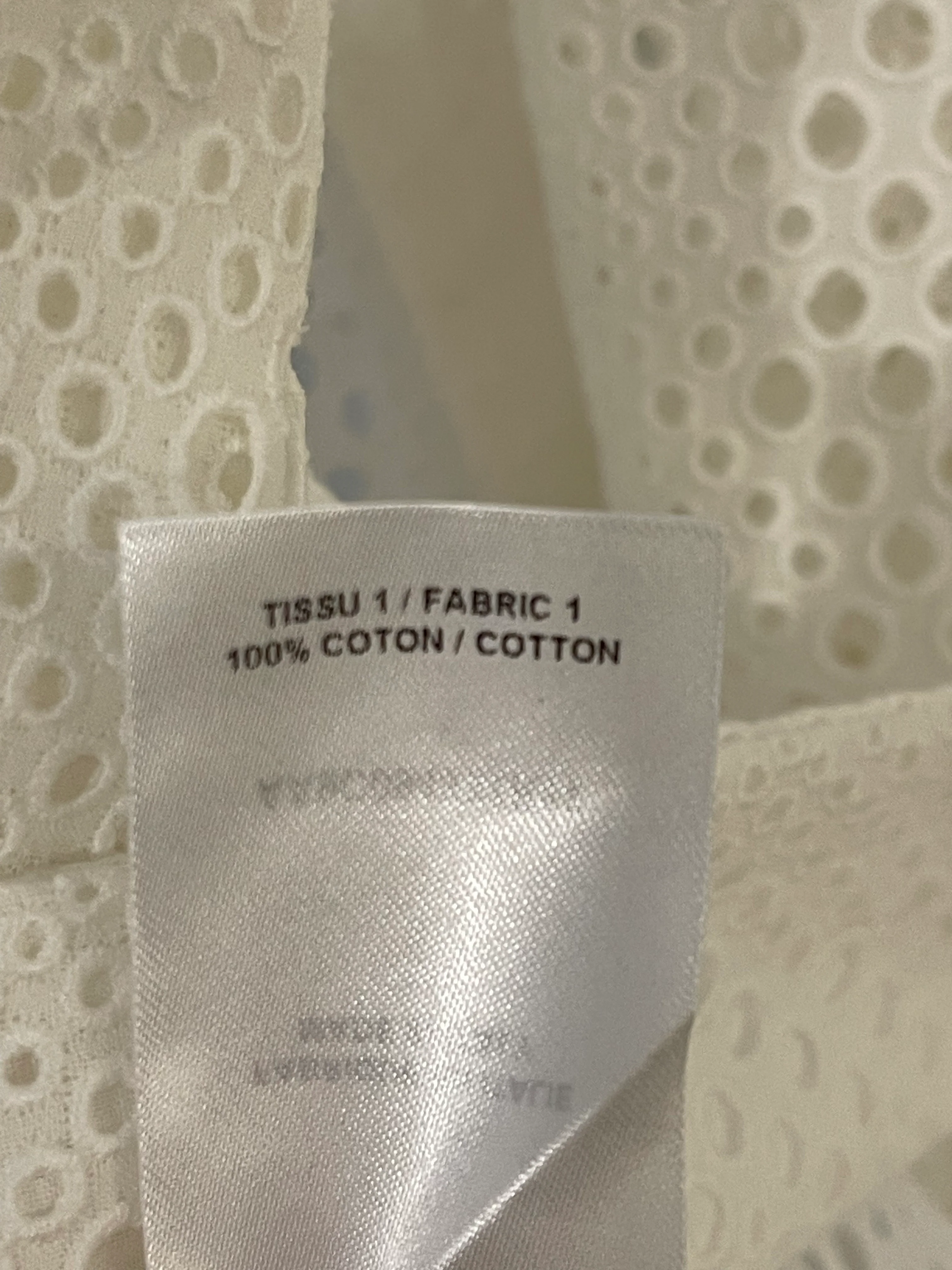 Alaia White Perforated Light Dress Coat with Belt Detail Size FR 36 (UK 8) - Image 14