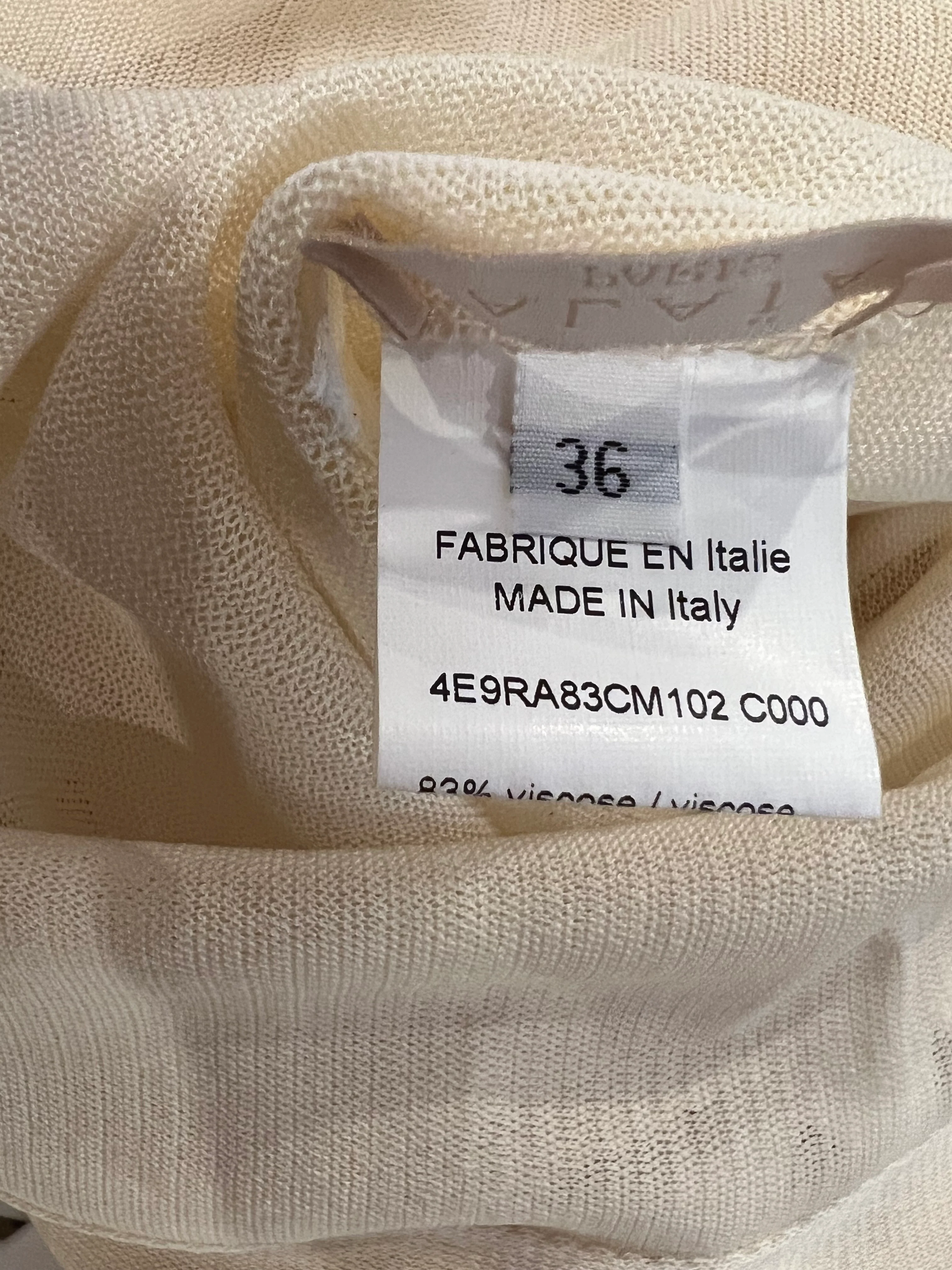 Alaia White Sleeveless Mini Dress with Perforated Skirt Design Size FR 36 (UK 8) - Image 6