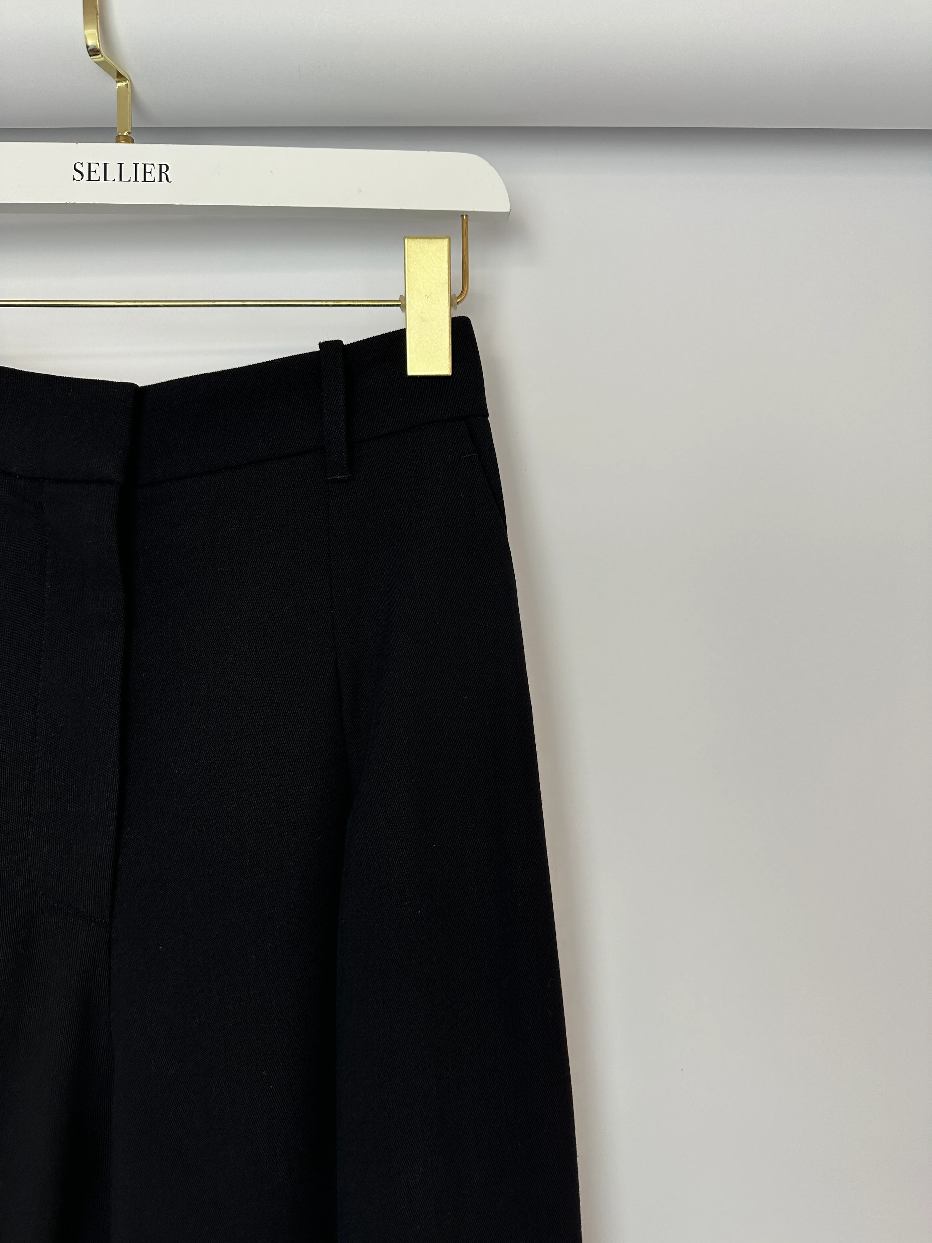 A.L.C Black Tailored Waistcoat and Wide Leg Trouser Set Top Size US 0 (UK 4) Trousers Size US 2 (UK 6) - Image 20