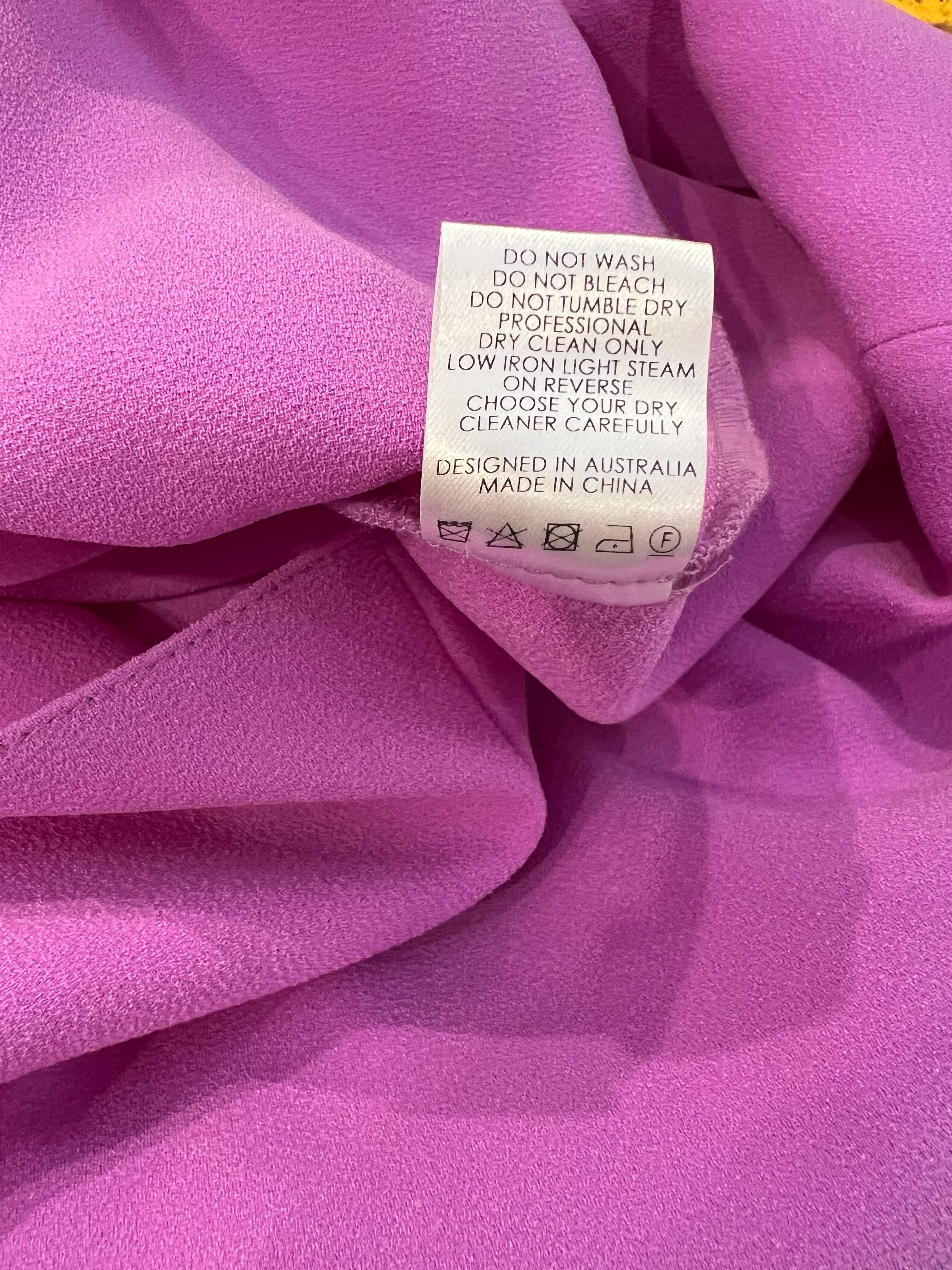 Alex Perry Magenta Pink Sleeveless Mini Dress with Corset Top Detail Size UK 10 RRP £880 - Image 5
