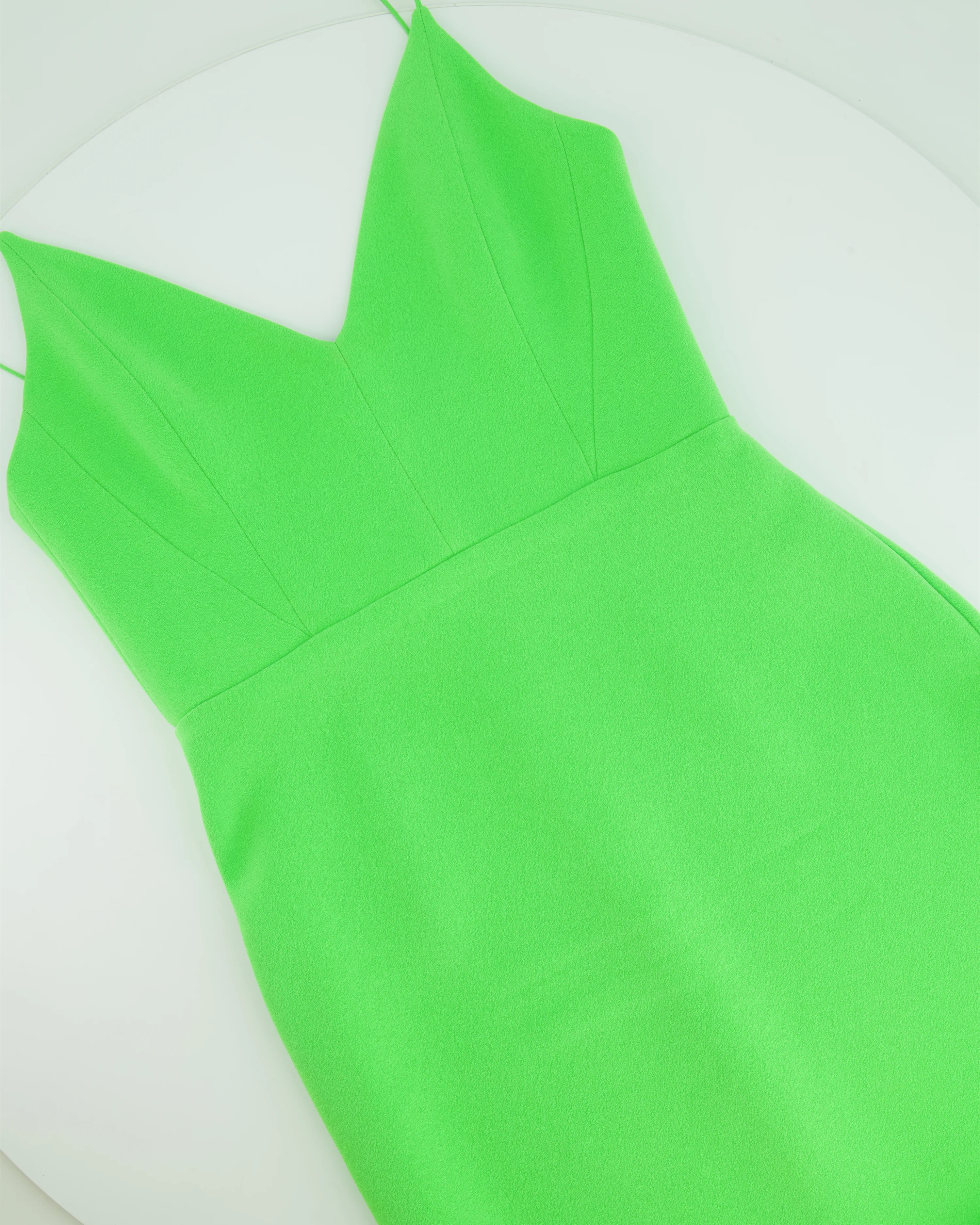 Alex Perry Neon Green Dress with Panel Detailing FR 38 (UK 10) - Image 3