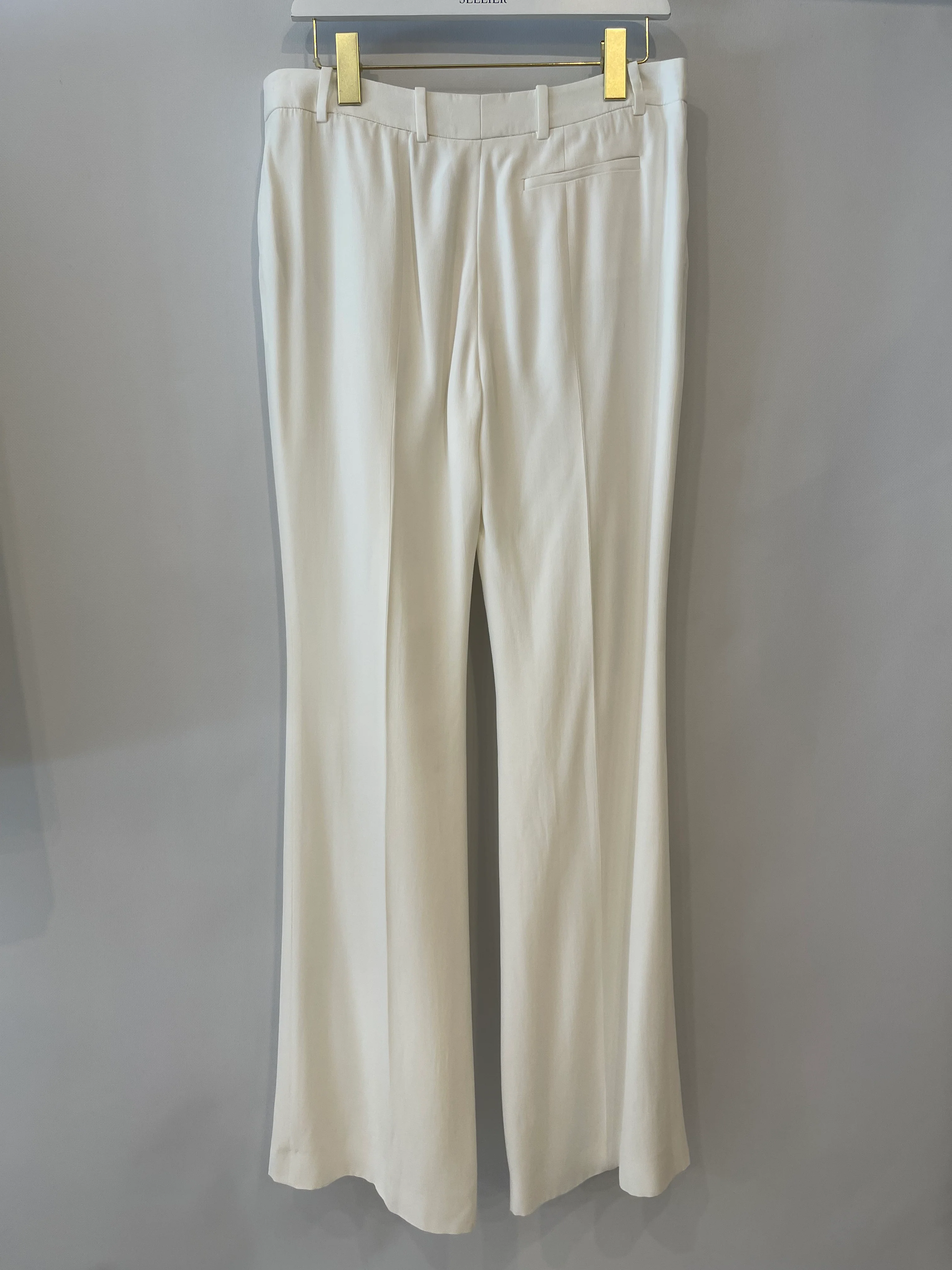 Alexander McQueen White Blazer Jacket and Matching Trousers Set with White Button Details Size IT 42/44 (UK 10/12) - Image 21