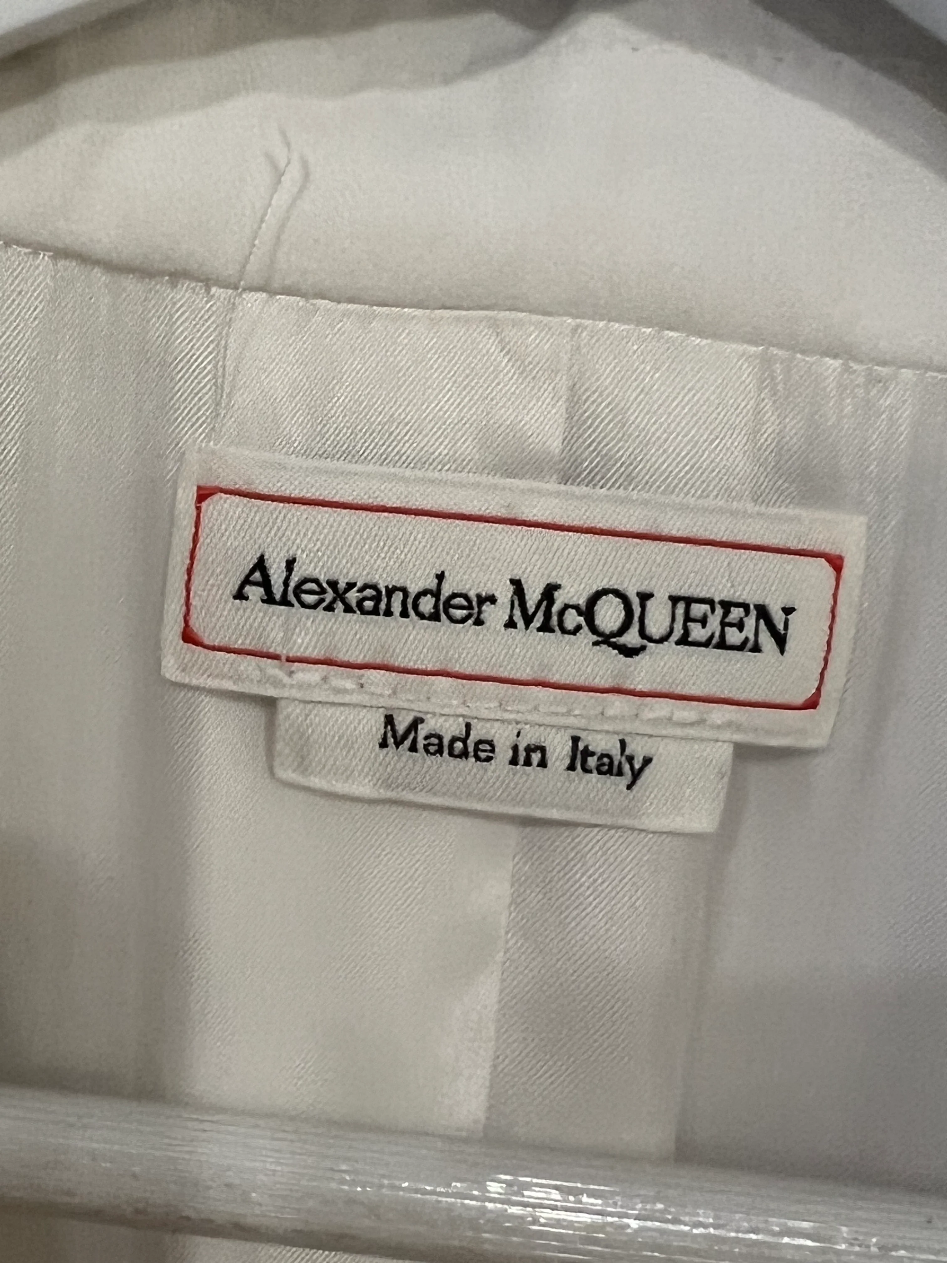 Alexander McQueen White Tailored Blazer with Peplum Hem Size IT 44 (UK 12) - Image 15