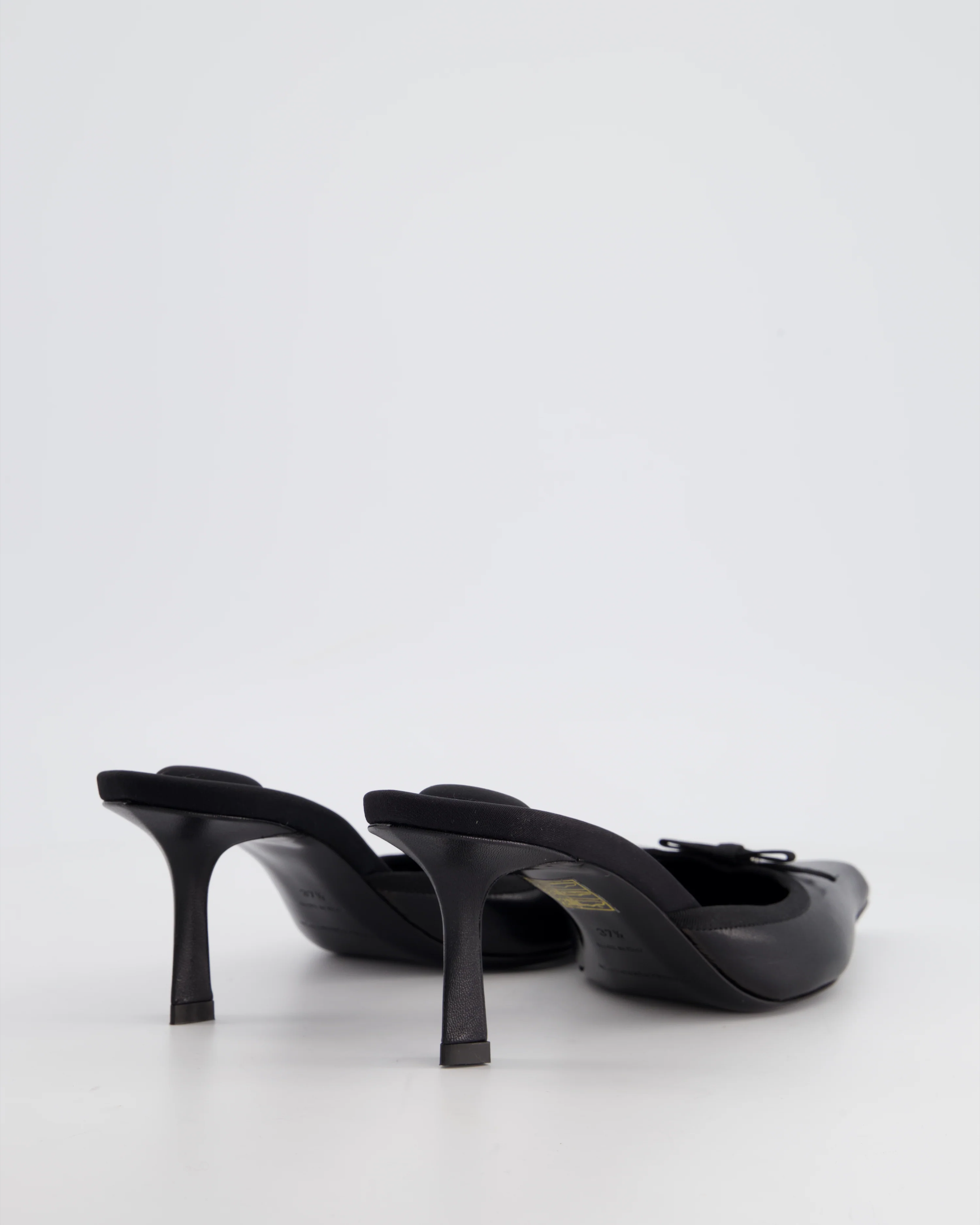Alexander Wang Black Viola 65 Mules Size EU 37.5 - Image 4