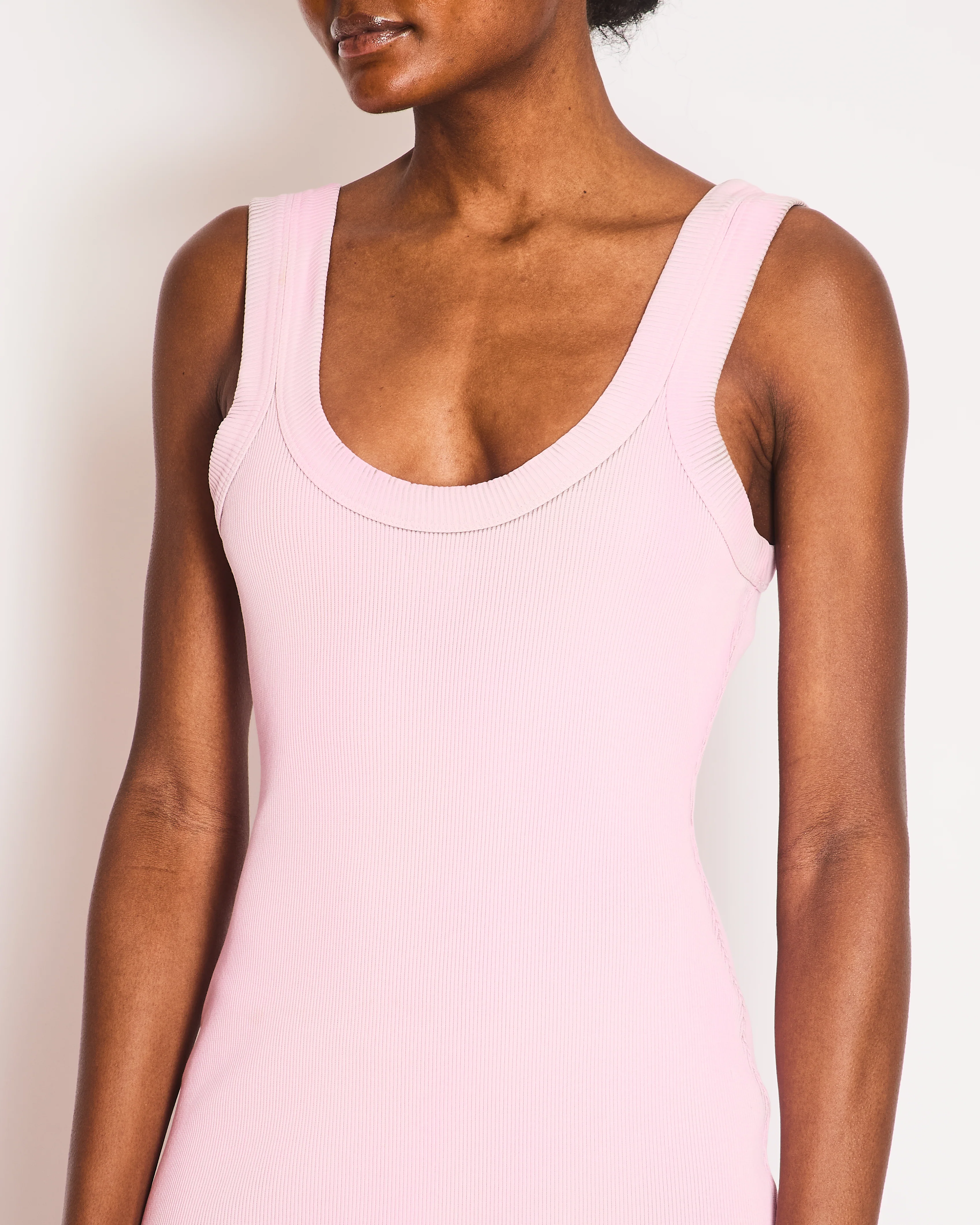 Alexander Wang Washed Pink Tank Dress with Logo Detail Size M (UK 10) - Image 6