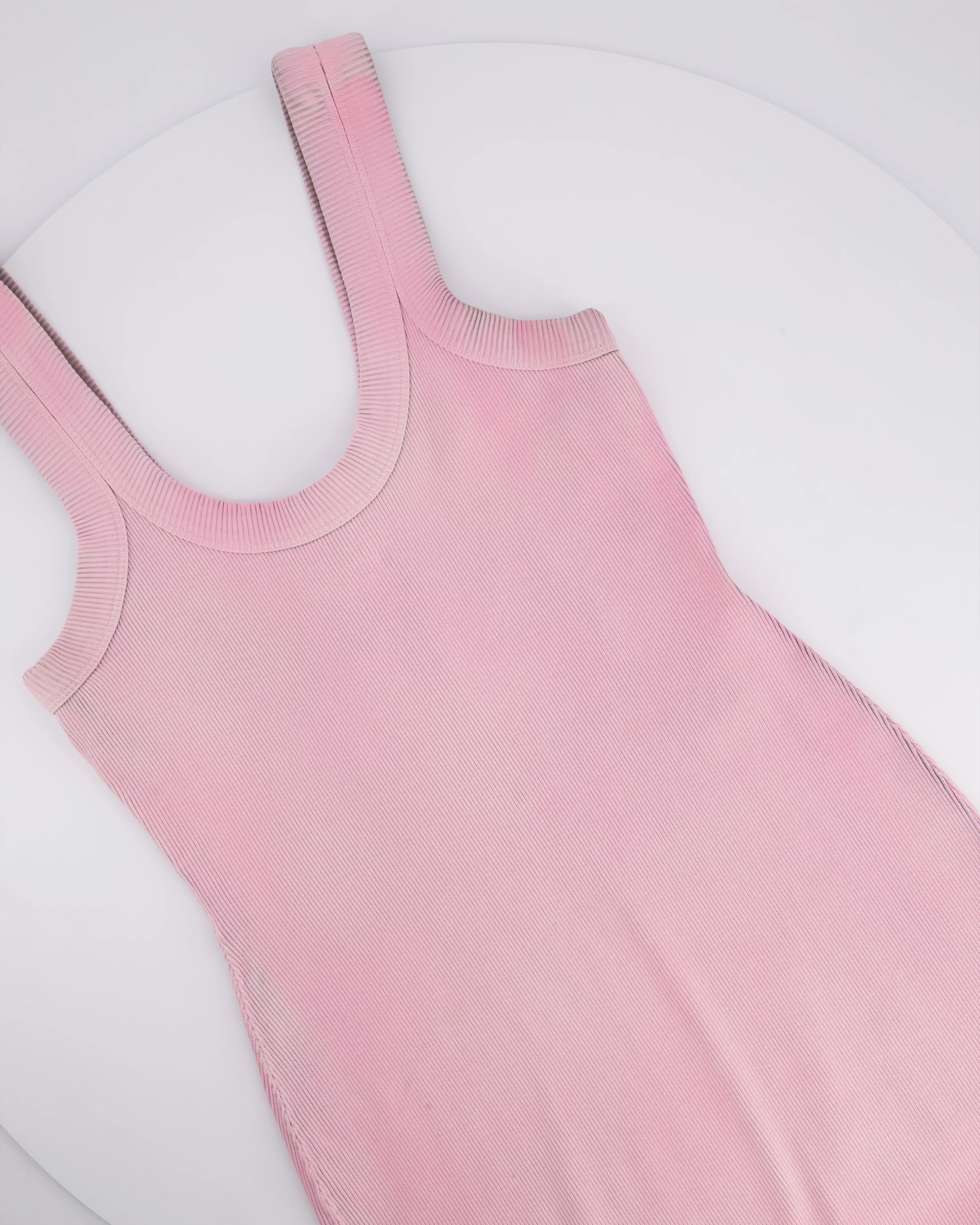 Alexander Wang Washed Pink Tank Dress with Logo Detail Size M (UK 10) - Image 7
