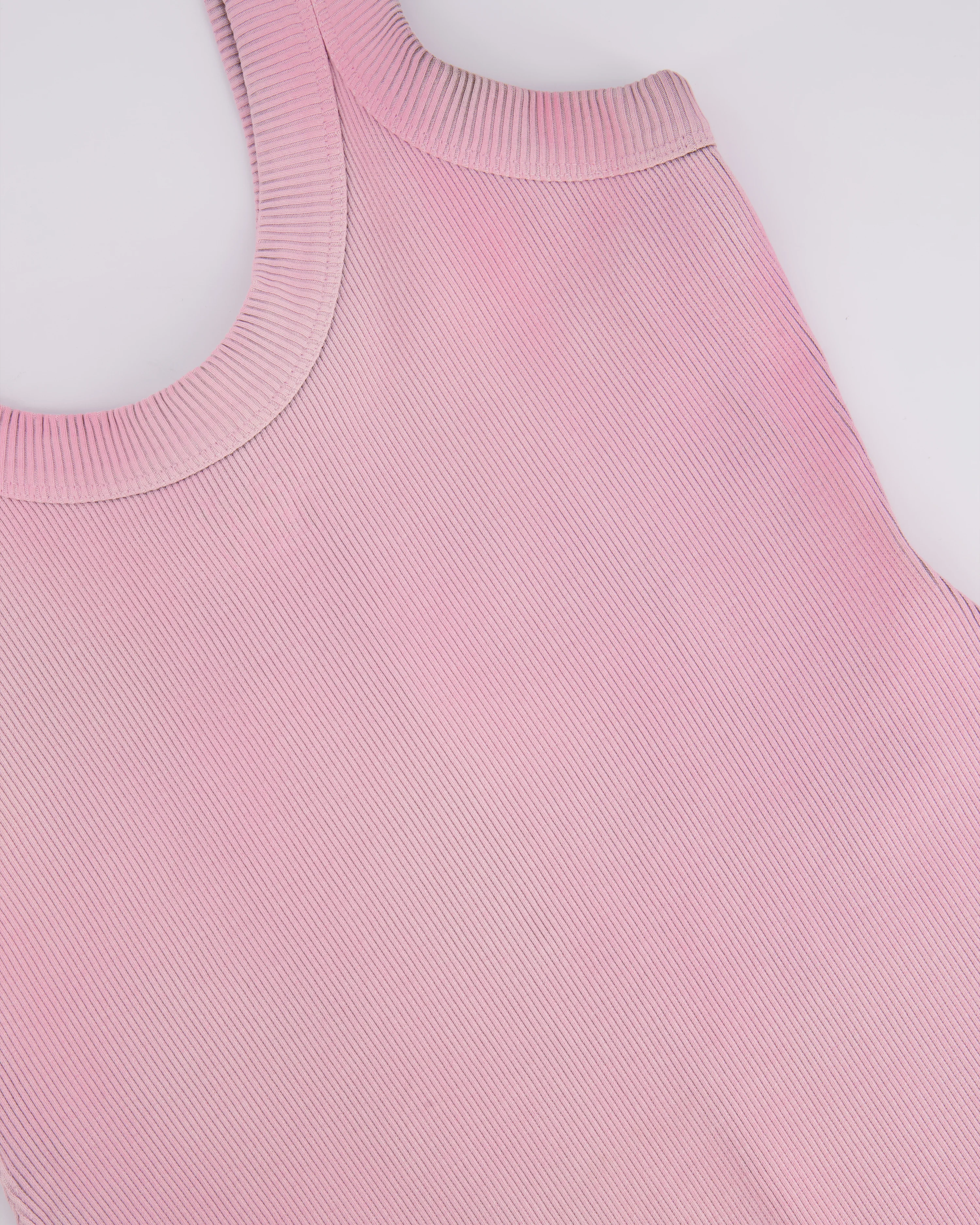 Alexander Wang Washed Pink Tank Dress with Logo Detail Size M (UK 10) - Image 8