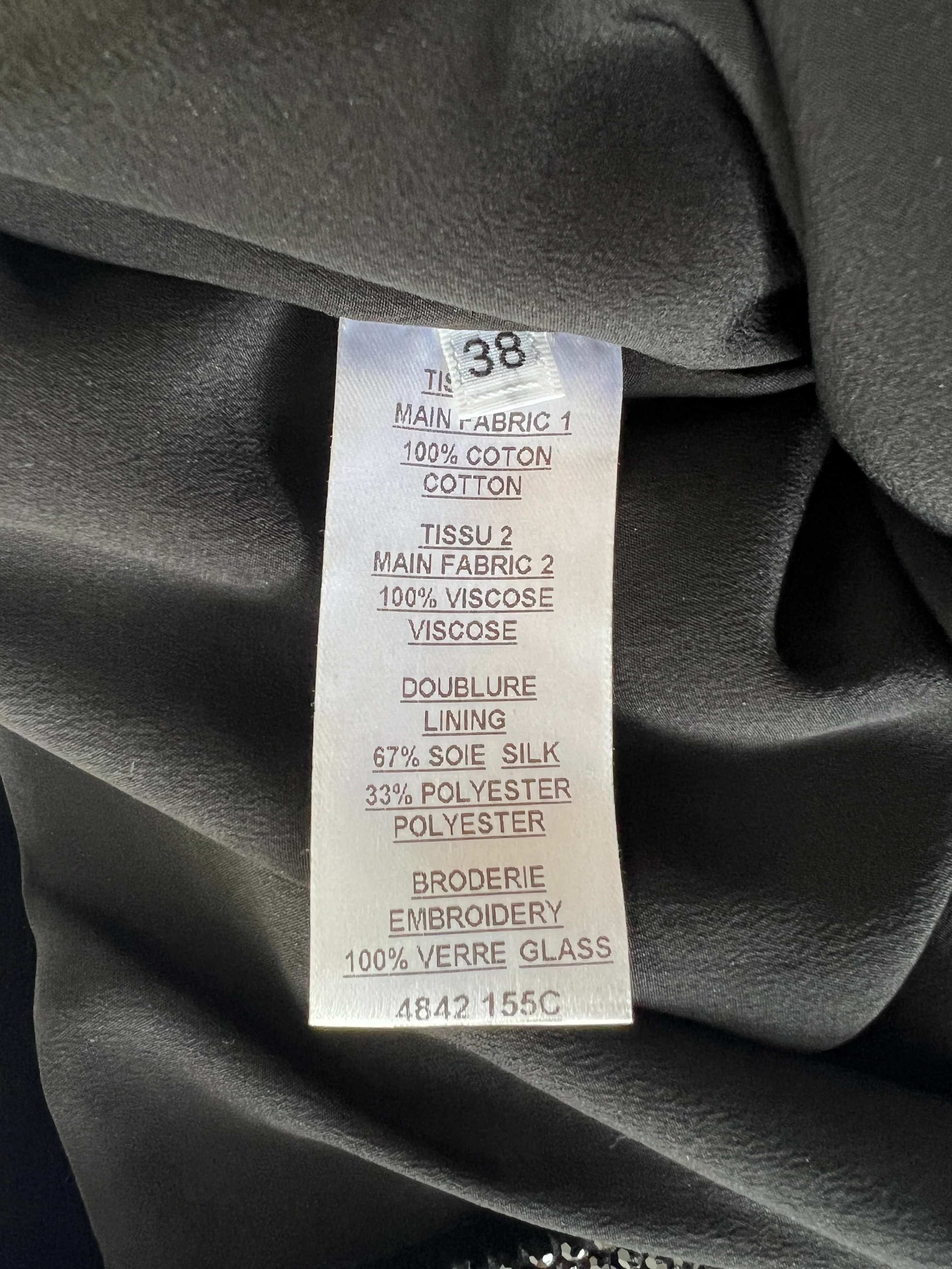 Balmain Black Embellished Sequin Velvet Mini Skirt Size FR 38 (UK 10) - Image 6