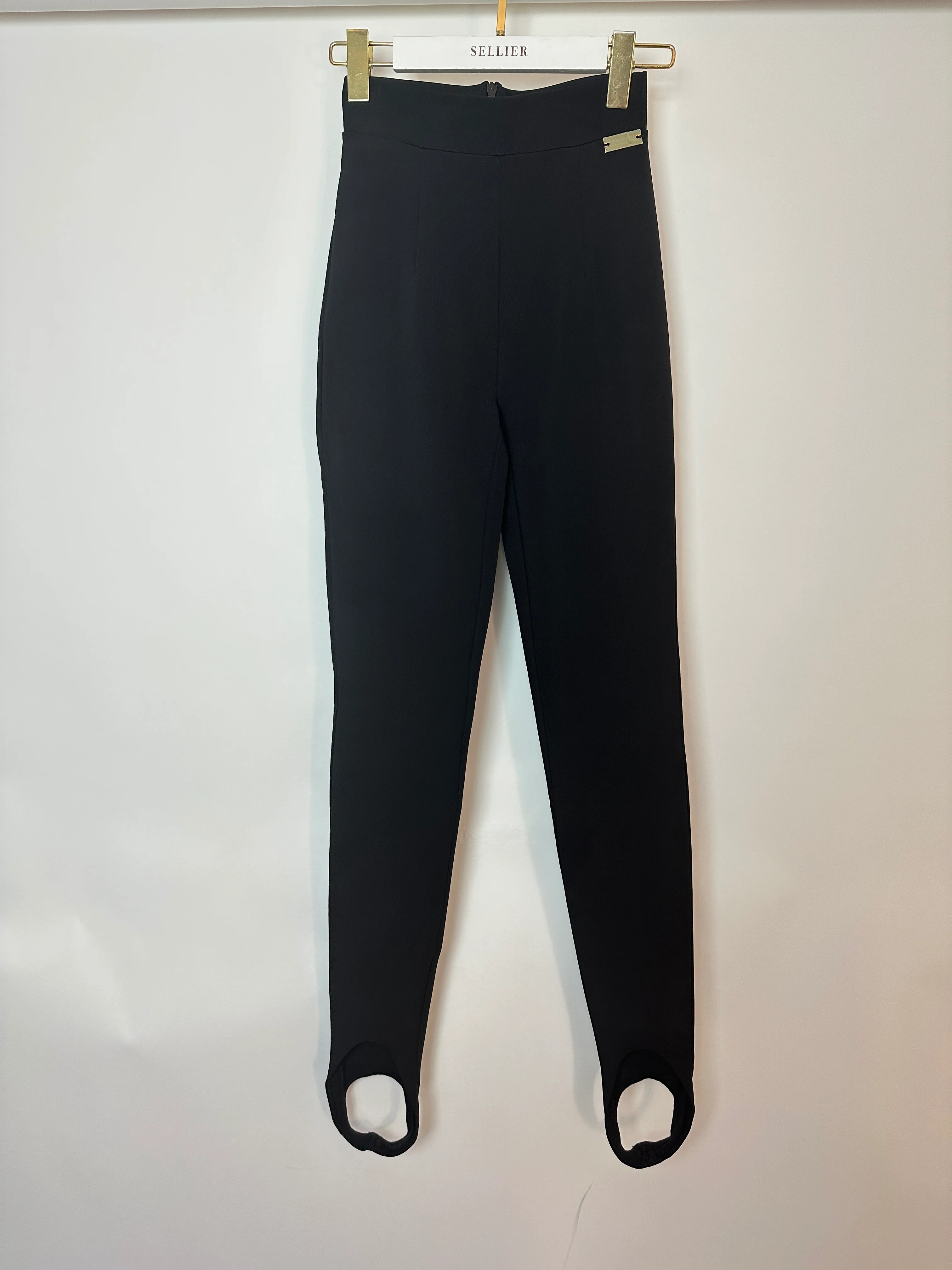 Balmain Black Knit Stirrup Leggings Size XS (UK 4-6) - Image 4