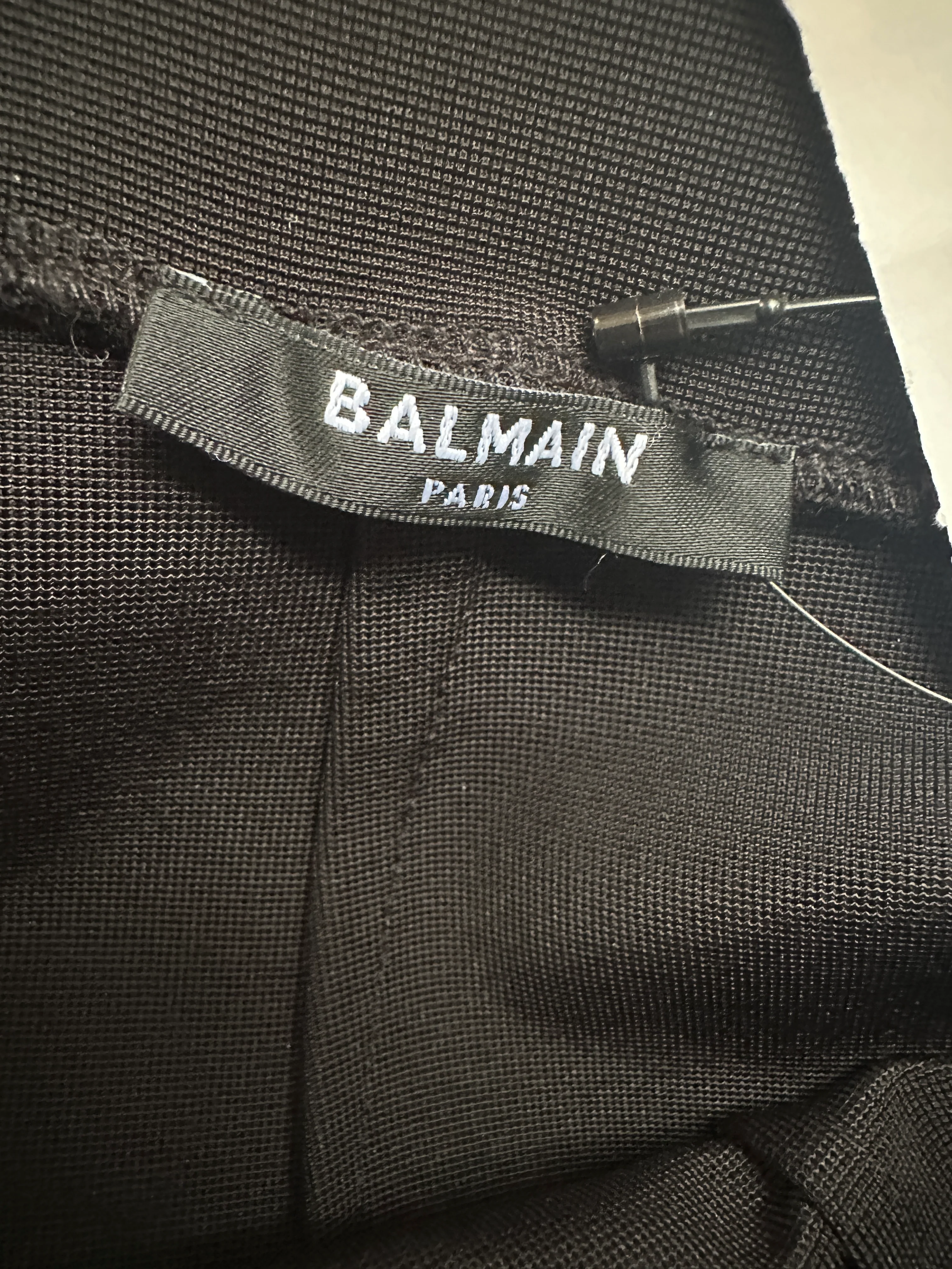 Balmain Black Knit Stirrup Leggings Size XS (UK 4-6) - Image 7
