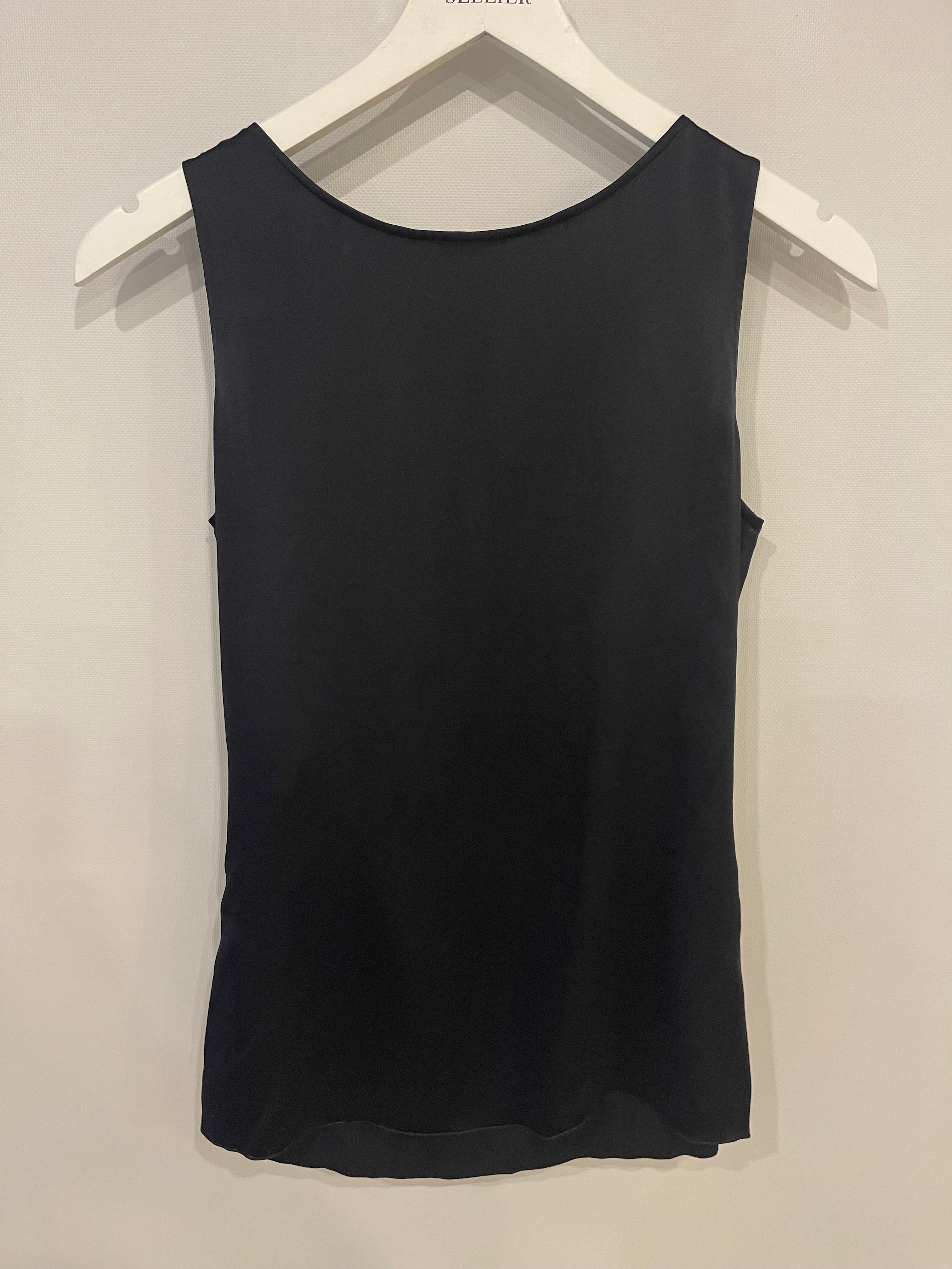 Balmain Black Sleeveless Top with Embellishment Detail FR 36 (UK 8) - Image 5