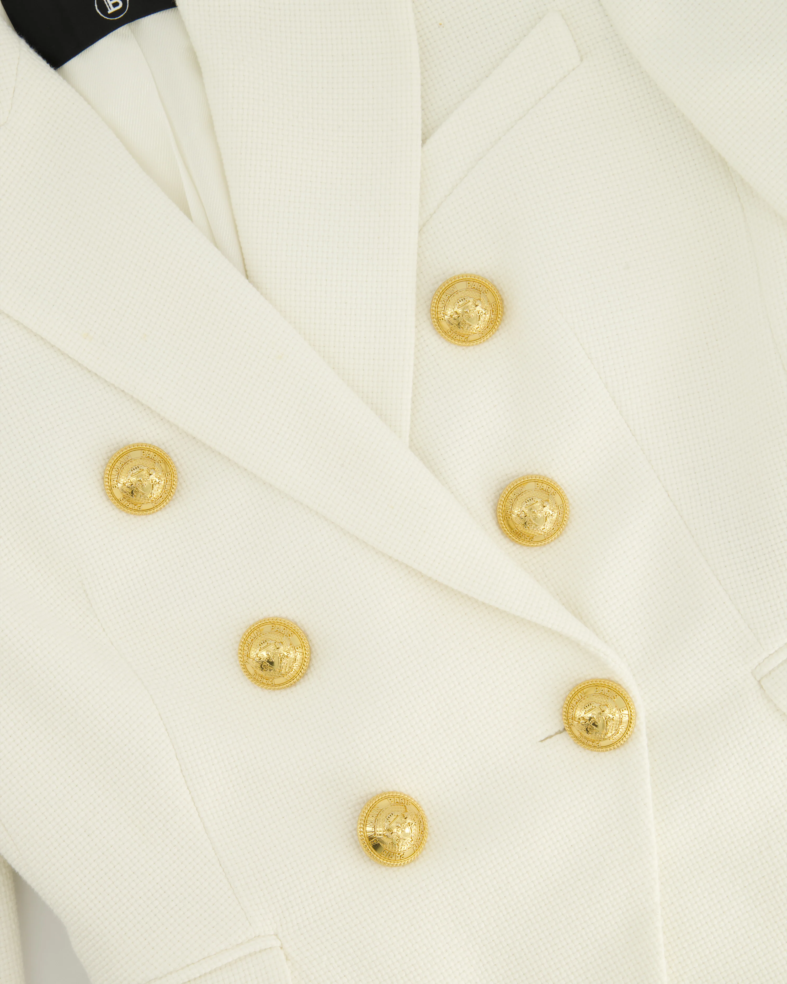 Balmain White Double Breasted Blazer Size FR 34 (UK 6) - Image 8