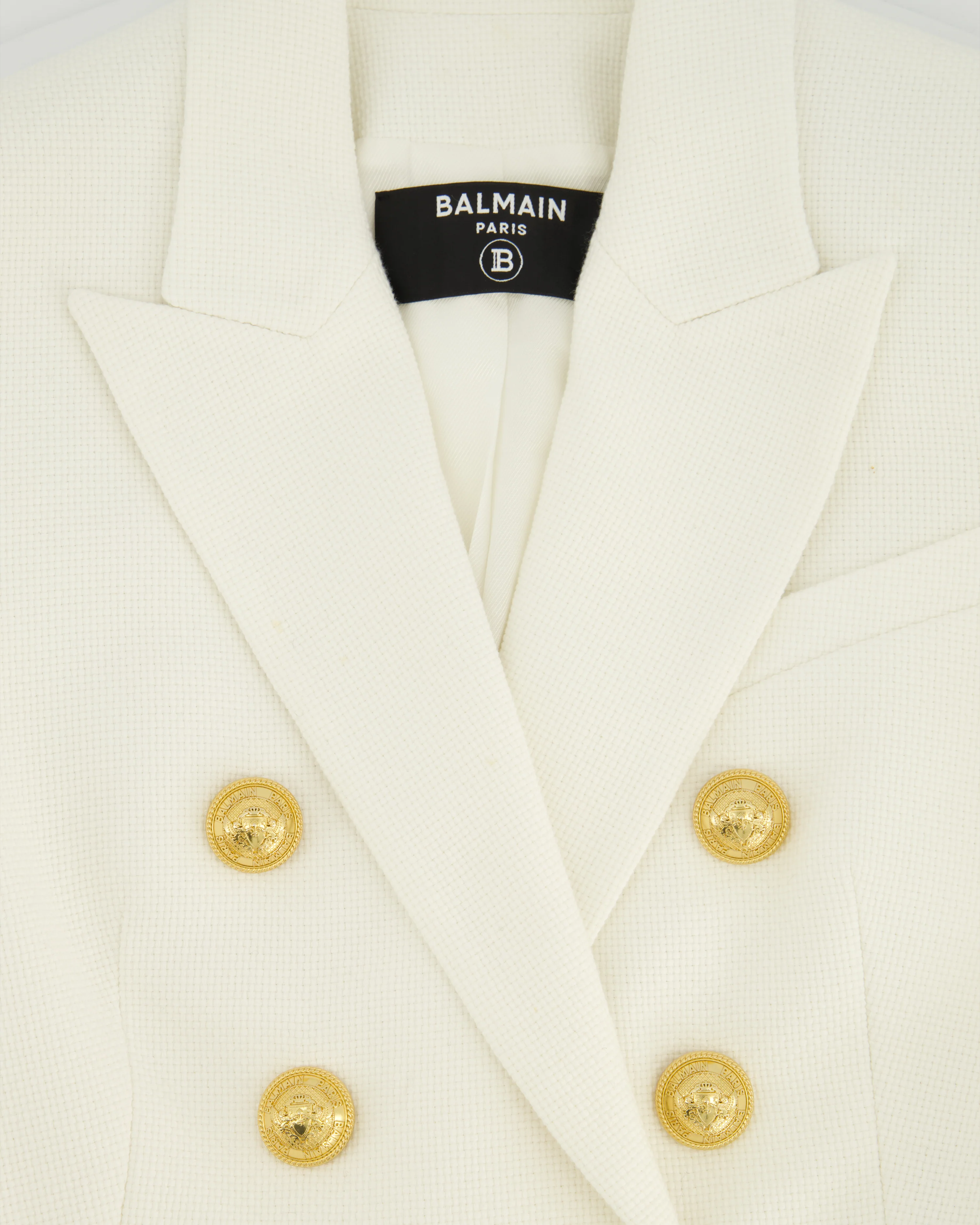 Balmain White Double Breasted Blazer Size FR 34 (UK 6) - Image 9