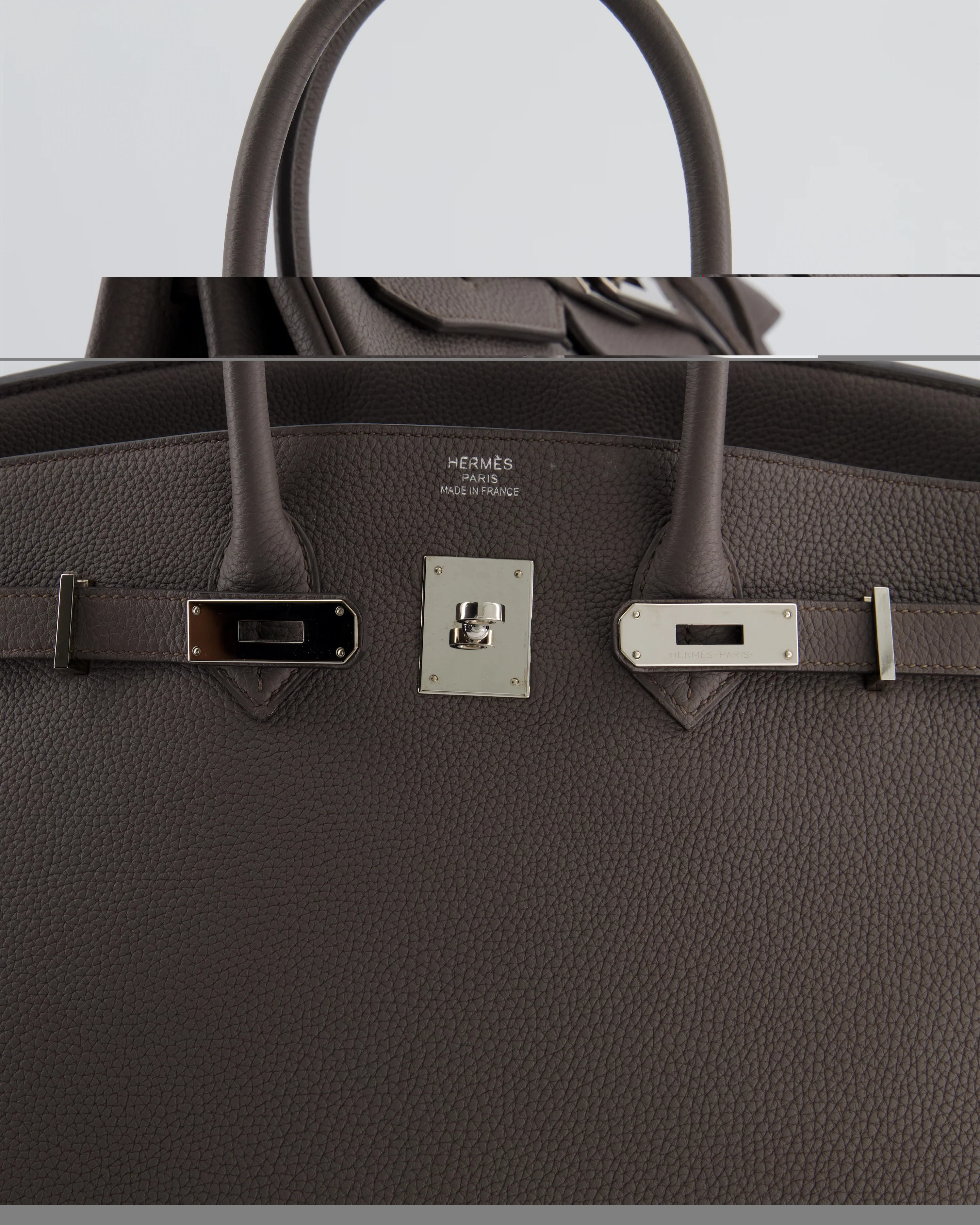 Hermès Birkin 35 Retourne Bag in Gris Etain Togo Leather with Palladium Hardware - Image 13
