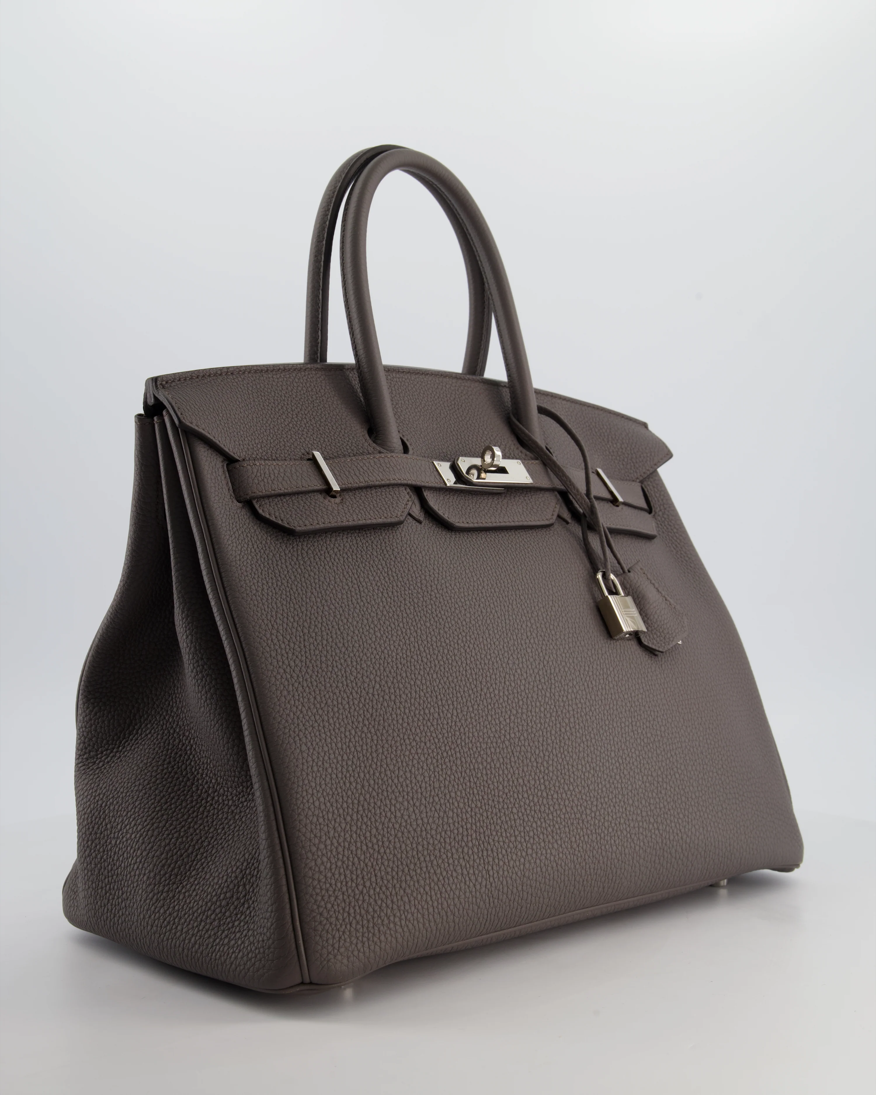Hermès Birkin 35 Retourne Bag in Gris Etain Togo Leather with Palladium Hardware - Image 3