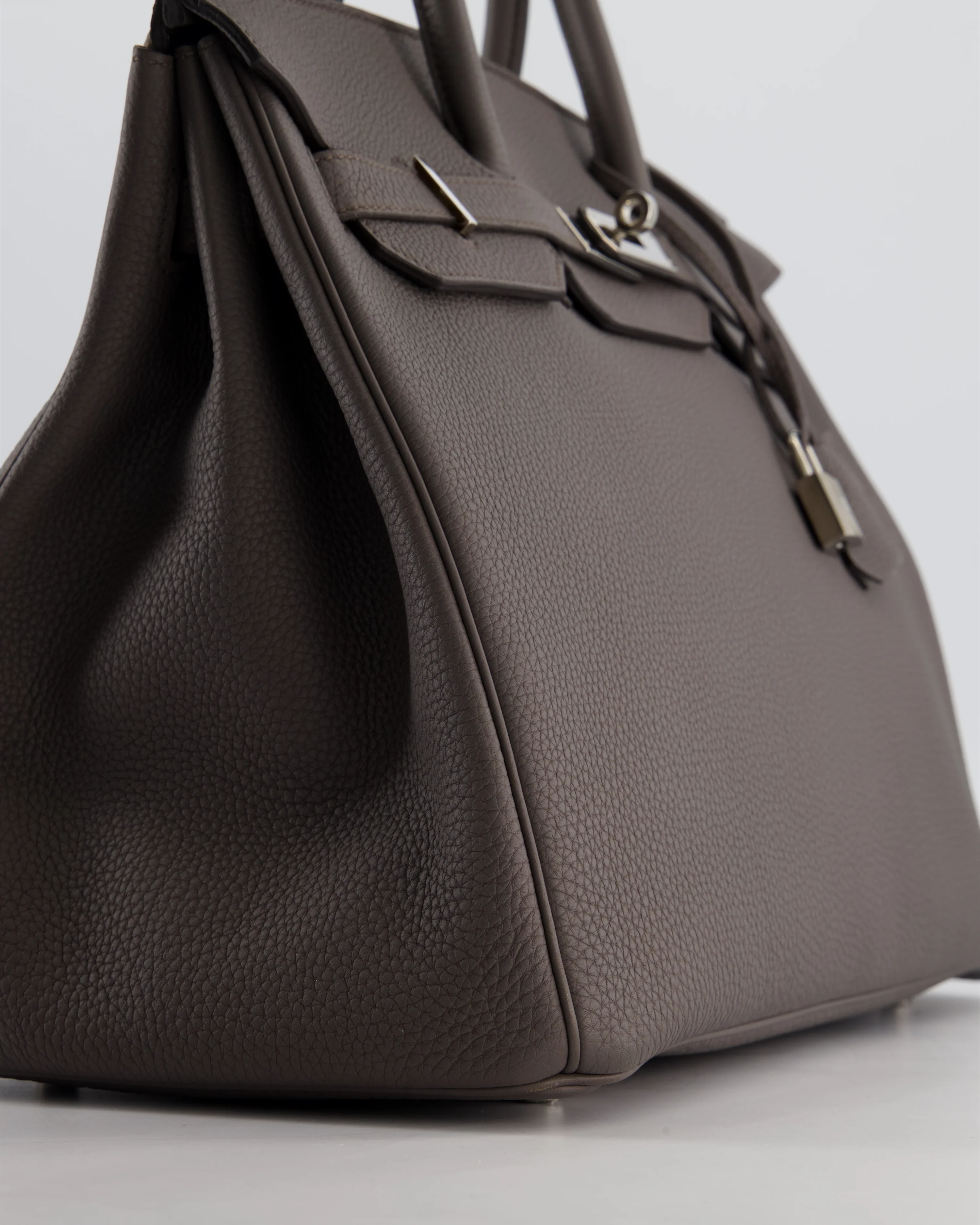 Hermès Birkin 35 Retourne Bag in Gris Etain Togo Leather with Palladium Hardware - Image 9