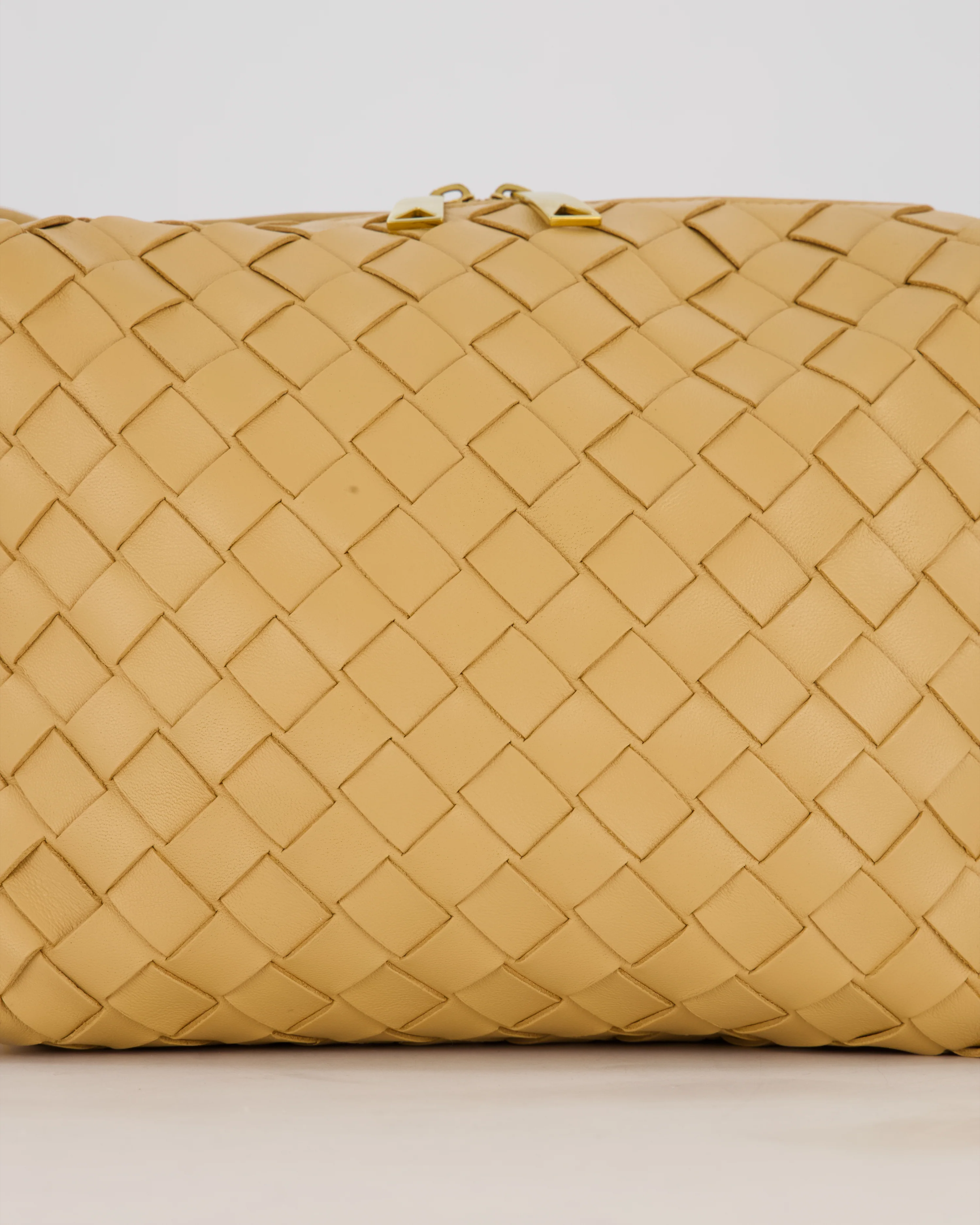 Bottega Veneta Beige Medium Loop Intrecciato Camera Bag in Lambskin Leather - Image 14