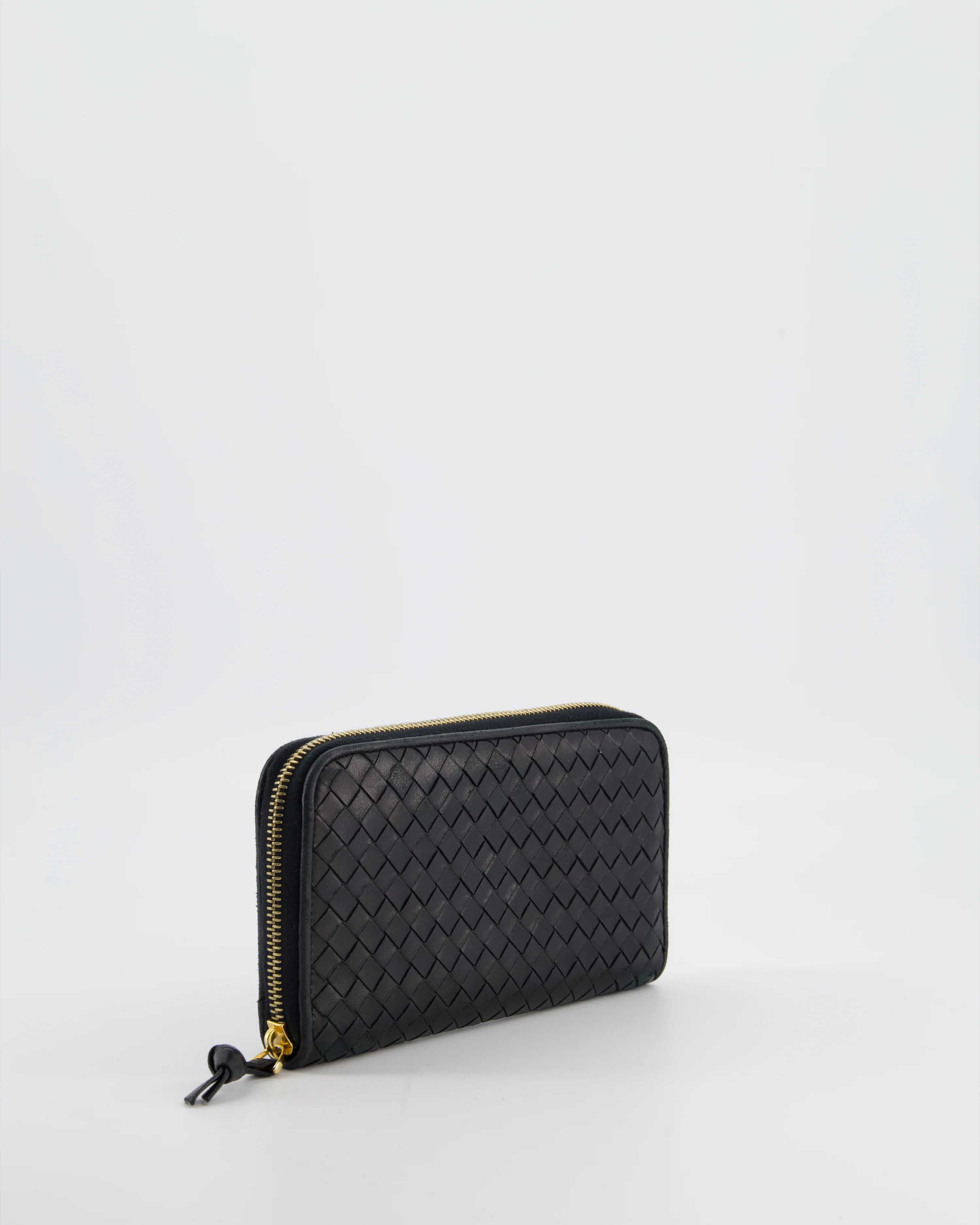 Bottega Veneta Black Intrecciato Long Wallet - Image 2