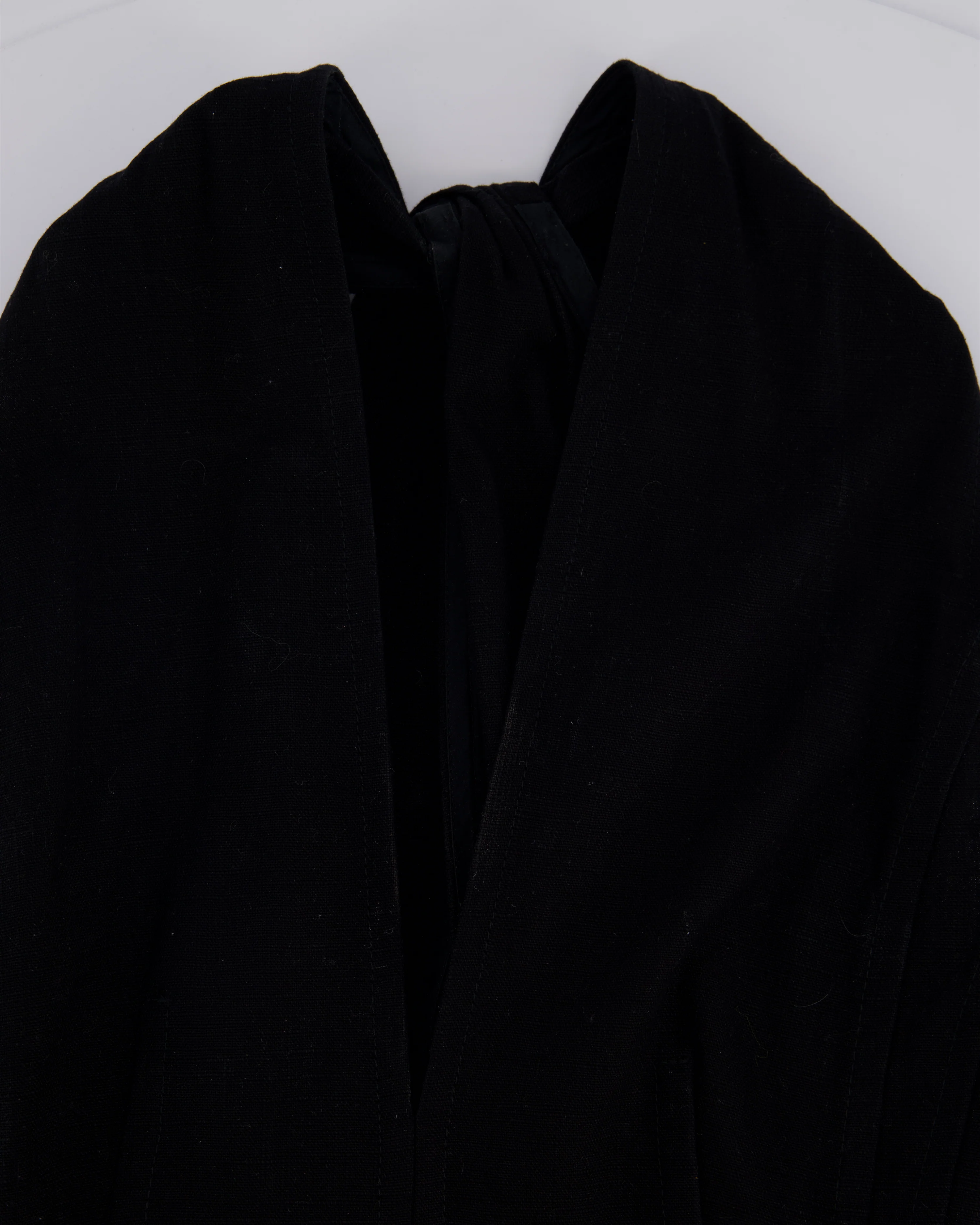 Bottega Veneta Black Sleeveless Cotton Midi Dress with Twist Back and Pocket Detail Size IT 40 (UK 8) - Image 7