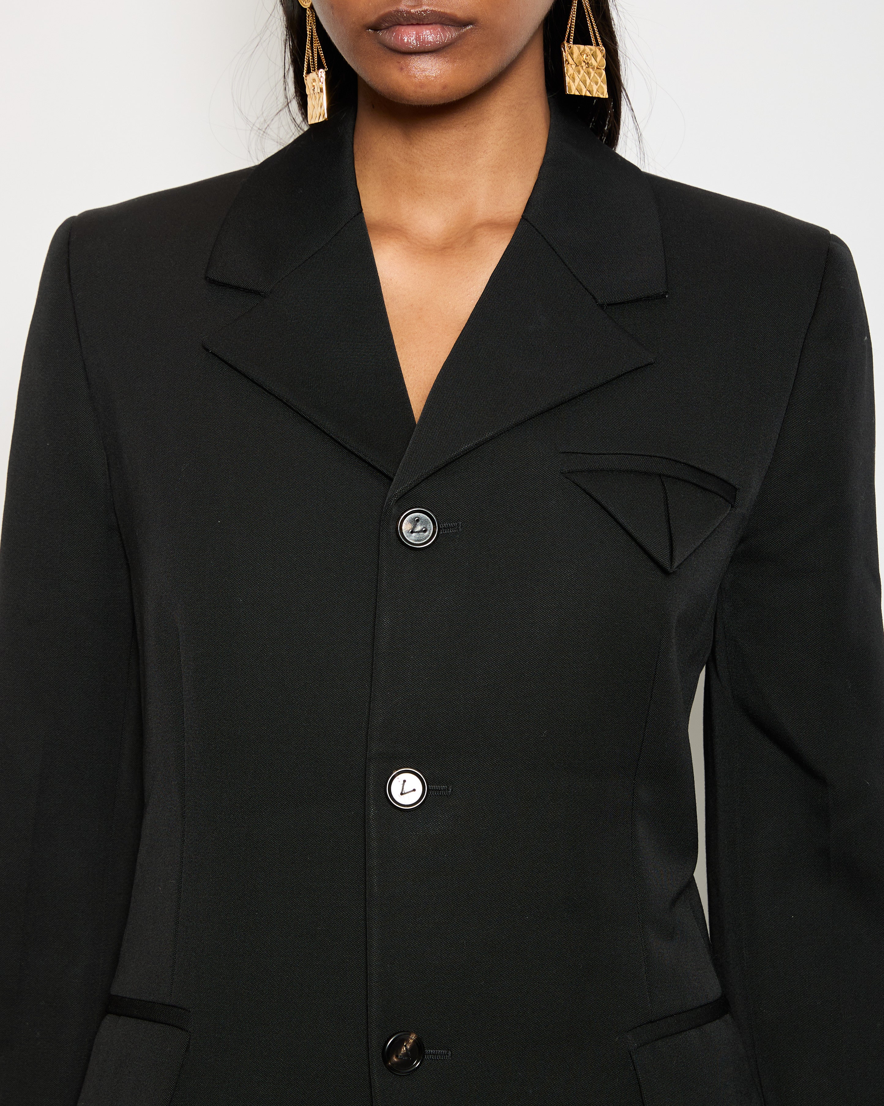 Bottega Veneta Black Wool Blazer IT 38 (UK 6) - Image 2