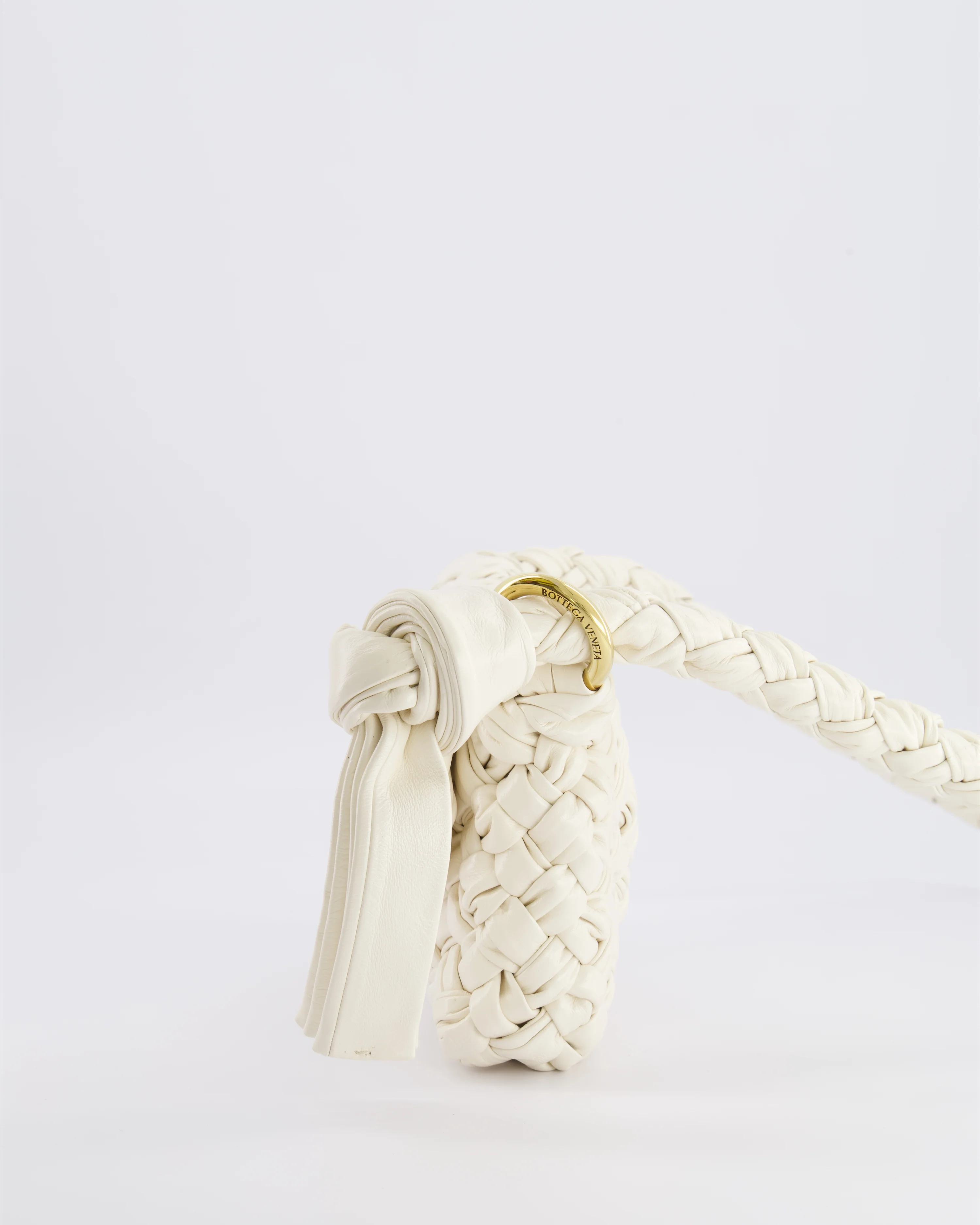 Bottega Veneta Bone White Small Kalimero Leather Citta Bag with Gold Hardware RRP £3,140 - Image 10