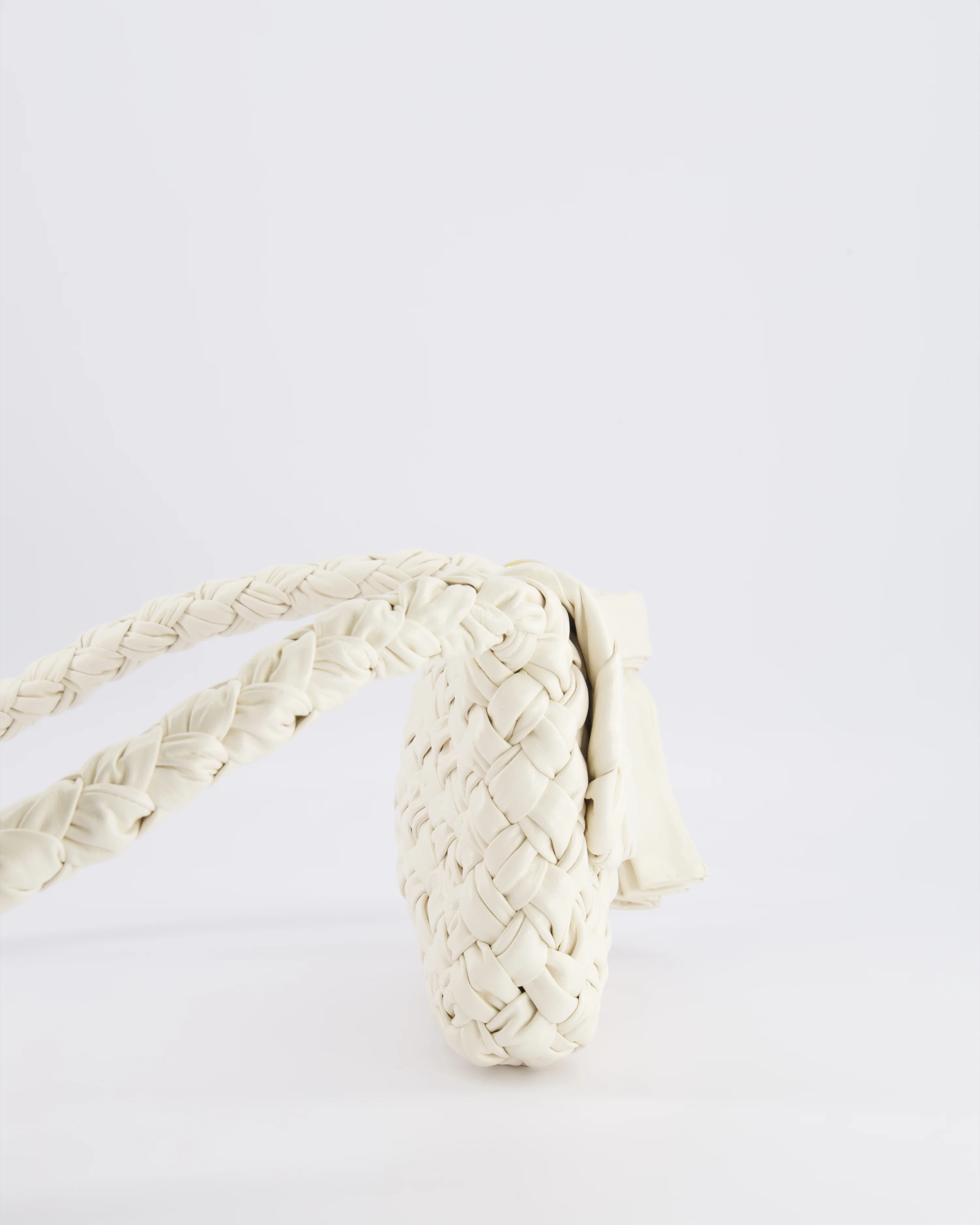 Bottega Veneta Bone White Small Kalimero Leather Citta Bag with Gold Hardware RRP £3,140 - Image 11