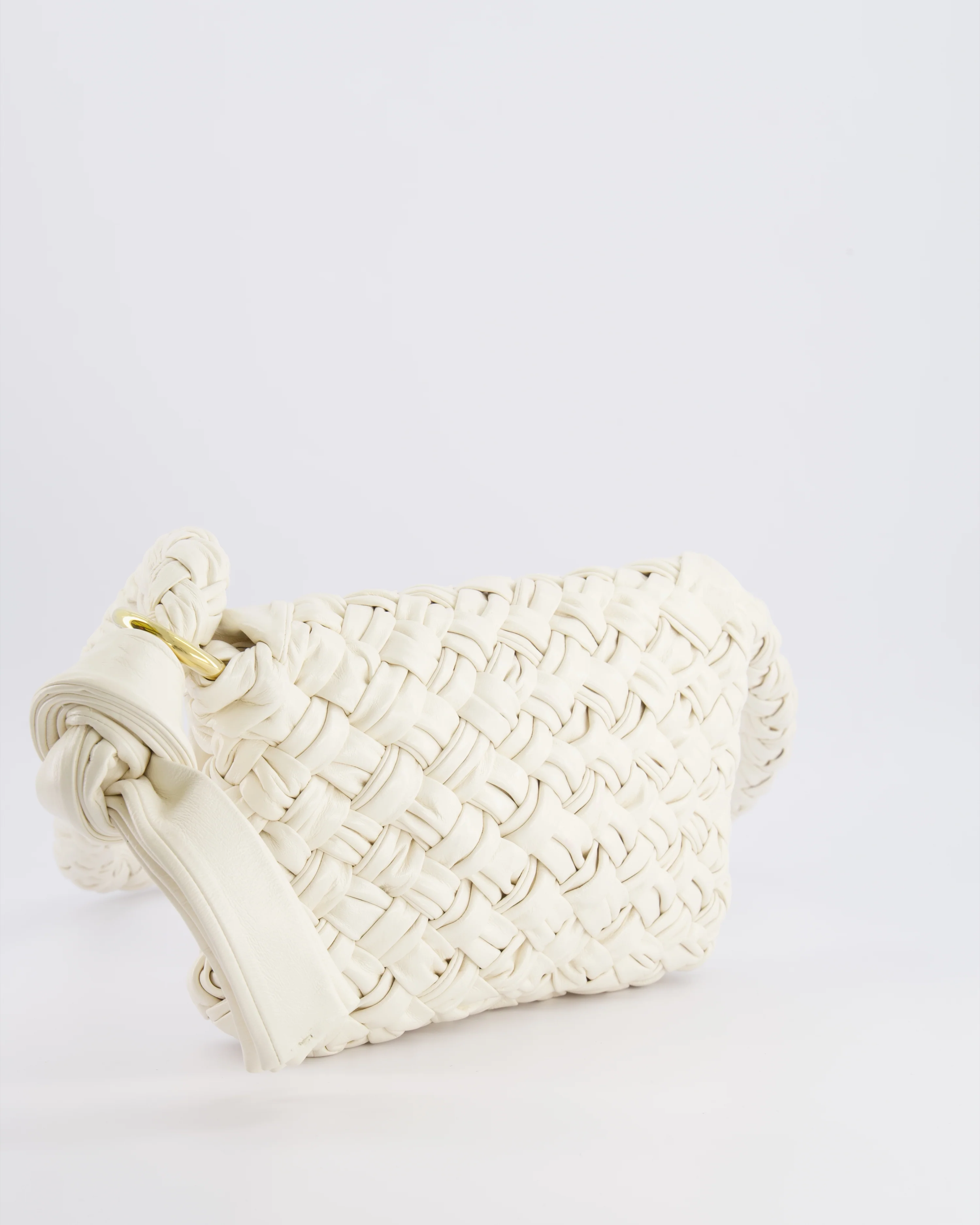 Bottega Veneta Bone White Small Kalimero Leather Citta Bag with Gold Hardware RRP £3,140 - Image 12