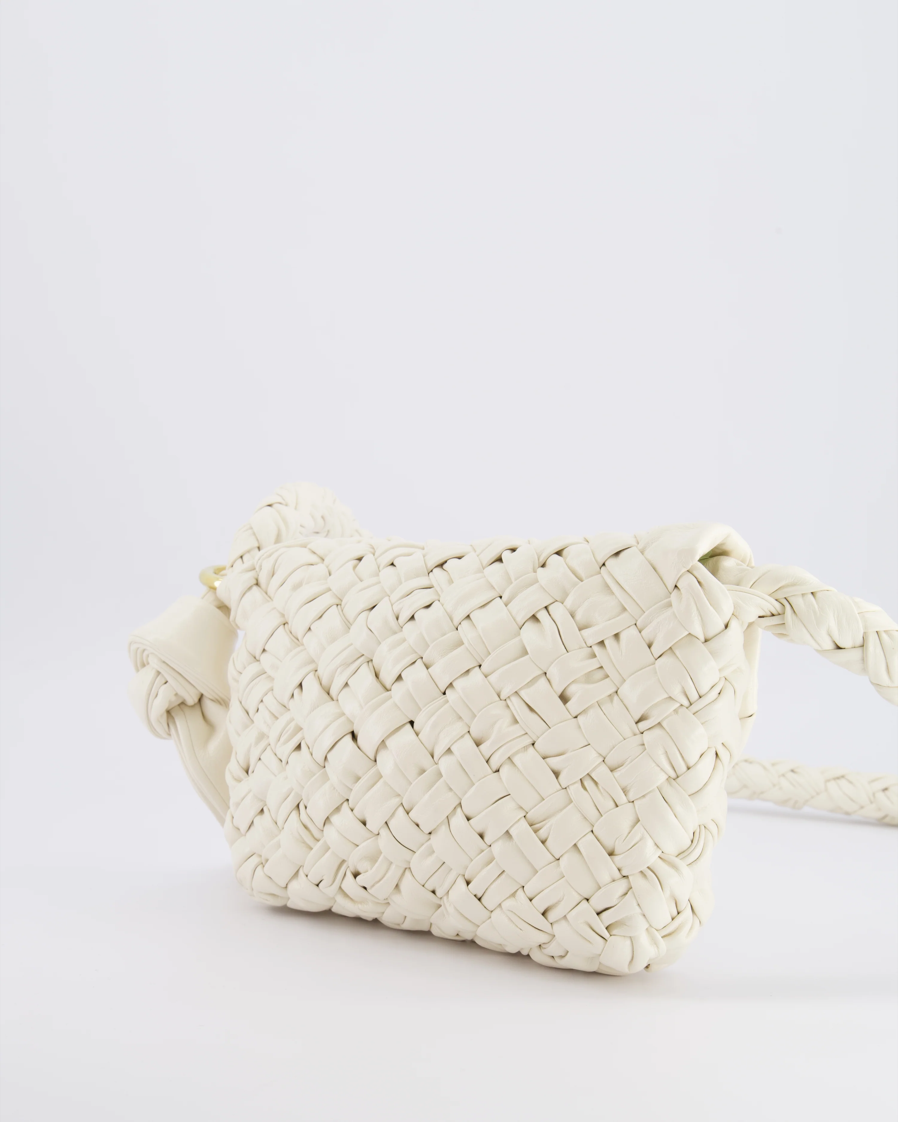 Bottega Veneta Bone White Small Kalimero Leather Citta Bag with Gold Hardware RRP £3,140 - Image 13