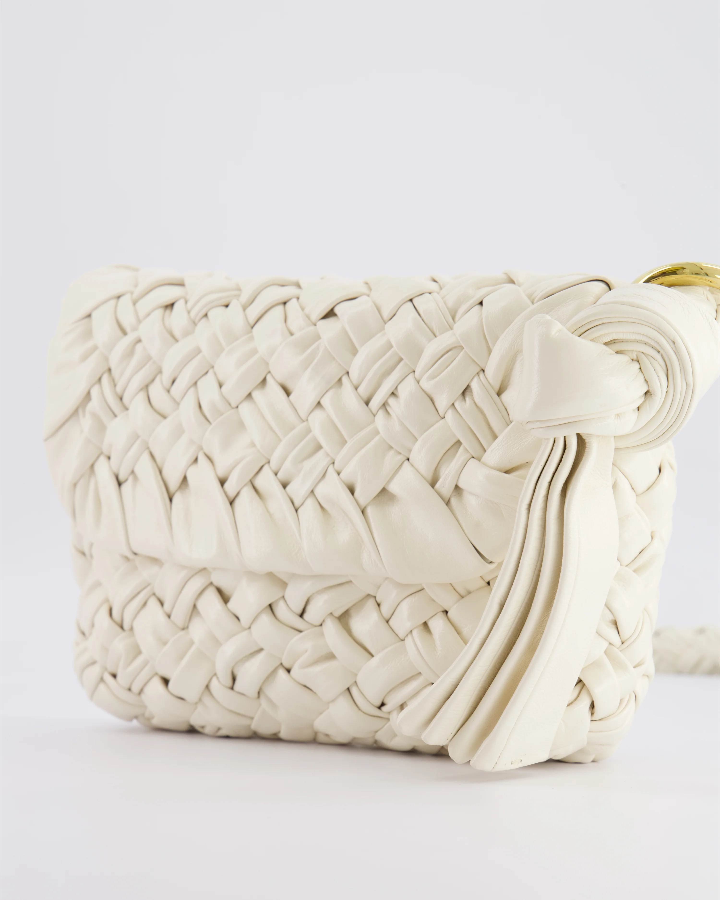Bottega Veneta Bone White Small Kalimero Leather Citta Bag with Gold Hardware RRP £3,140 - Image 15