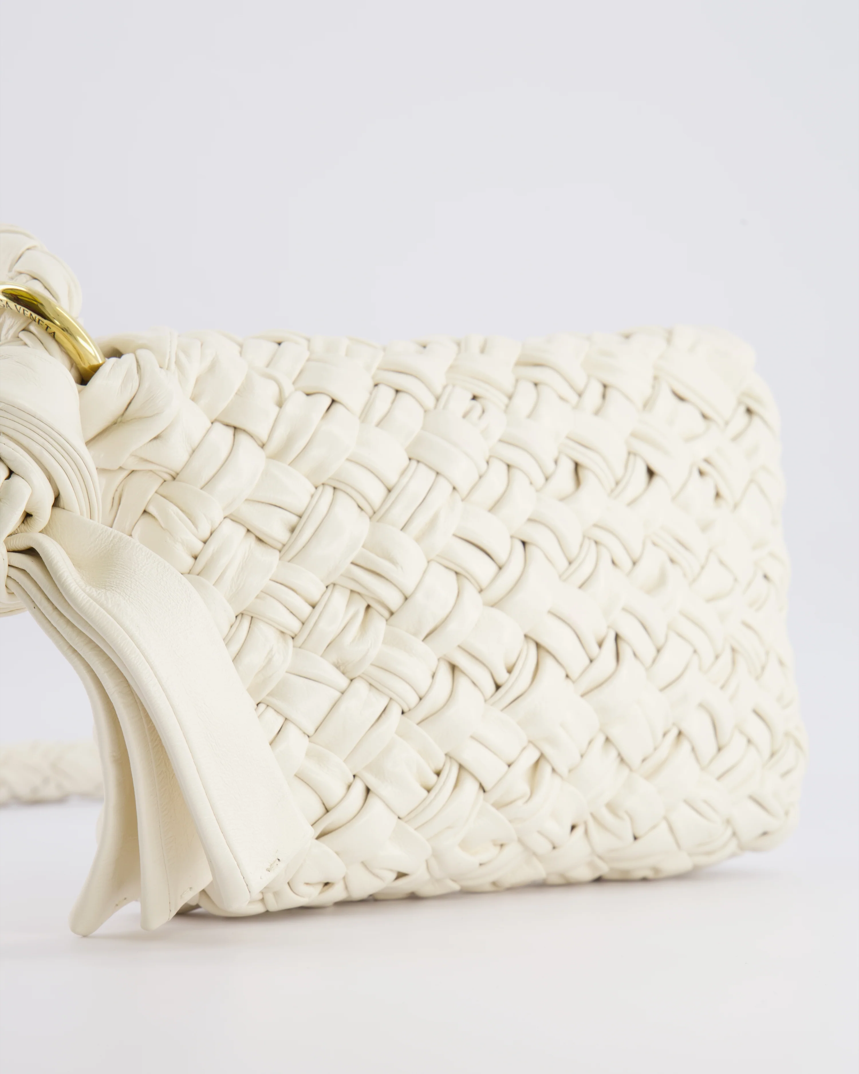 Bottega Veneta Bone White Small Kalimero Leather Citta Bag with Gold Hardware RRP £3,140 - Image 16