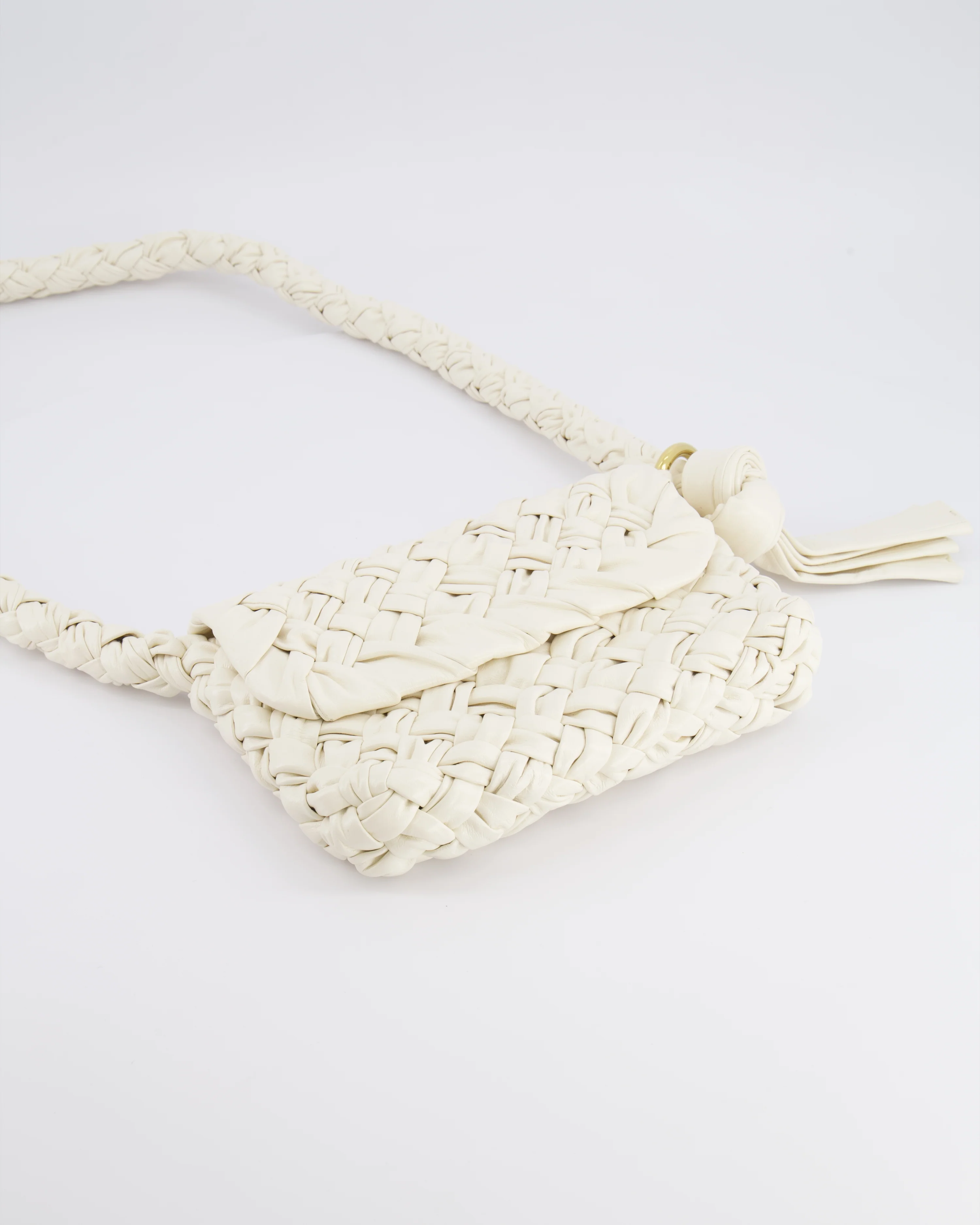 Bottega Veneta Bone White Small Kalimero Leather Citta Bag with Gold Hardware RRP £3,140 - Image 18