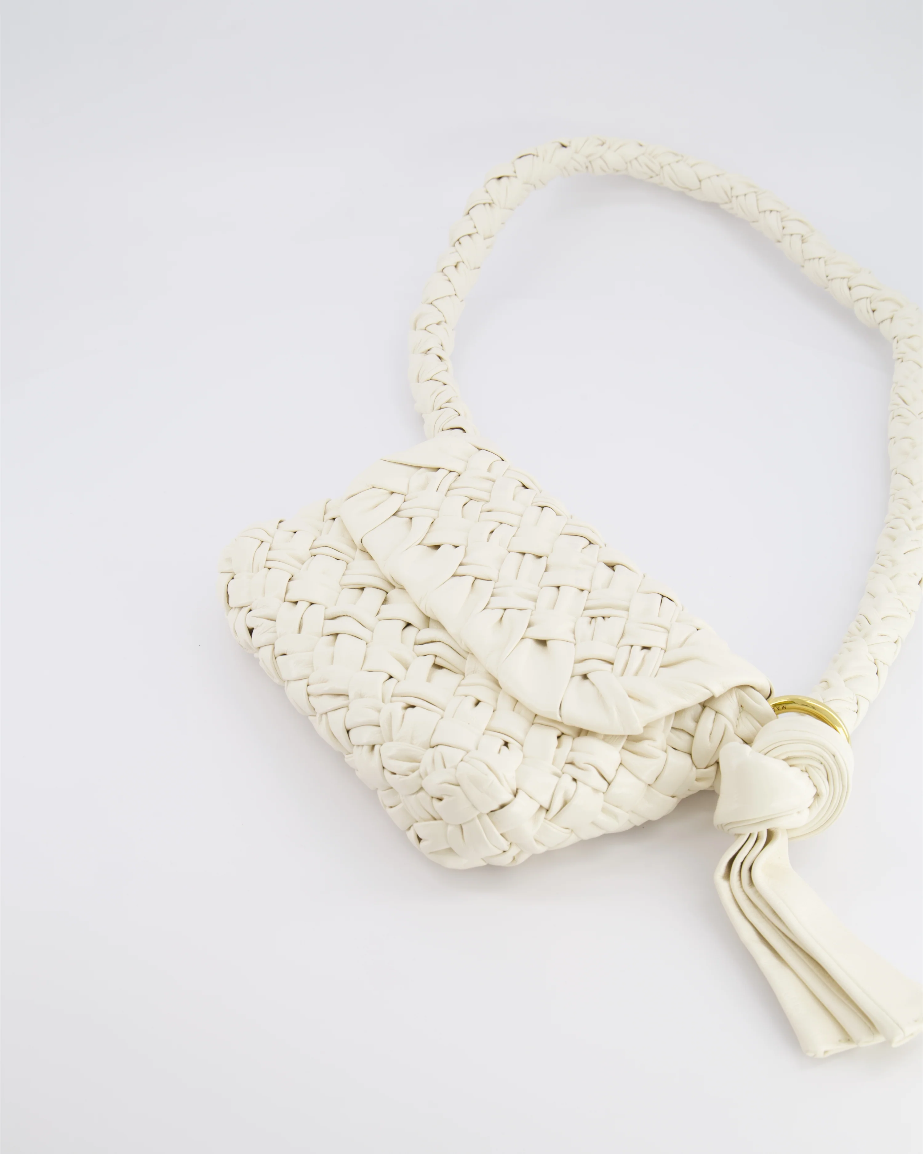 Bottega Veneta Bone White Small Kalimero Leather Citta Bag with Gold Hardware RRP £3,140 - Image 20