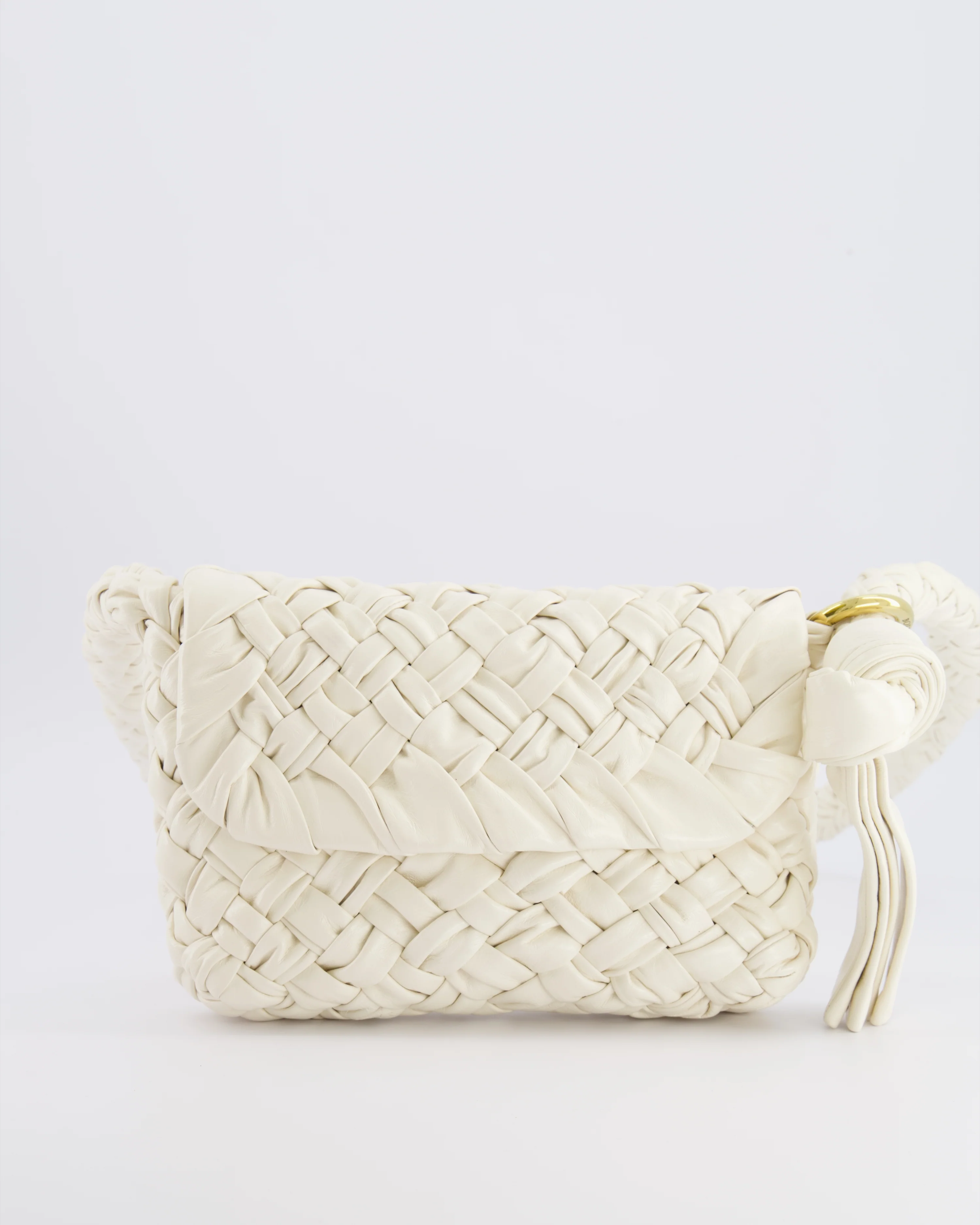 Bottega Veneta Bone White Small Kalimero Leather Citta Bag with Gold Hardware RRP £3,140 - Image 7