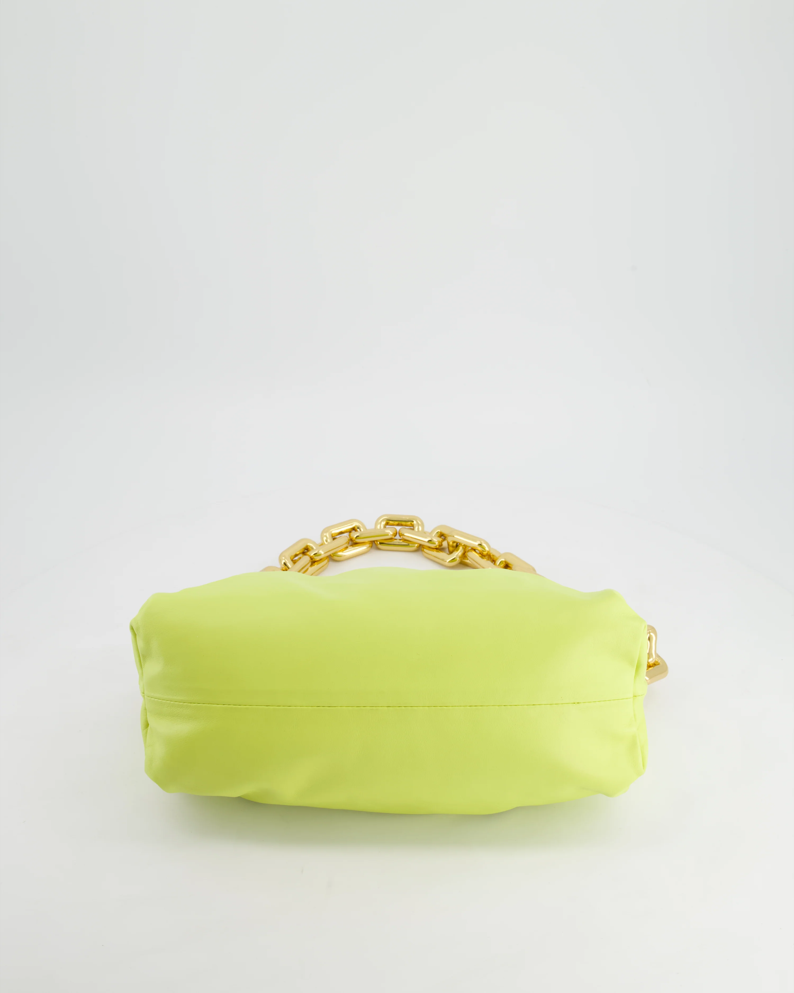 Bottega Veneta Lime Chain Pouch Bag in Nappa Leather with Gold Hardware - Image 18