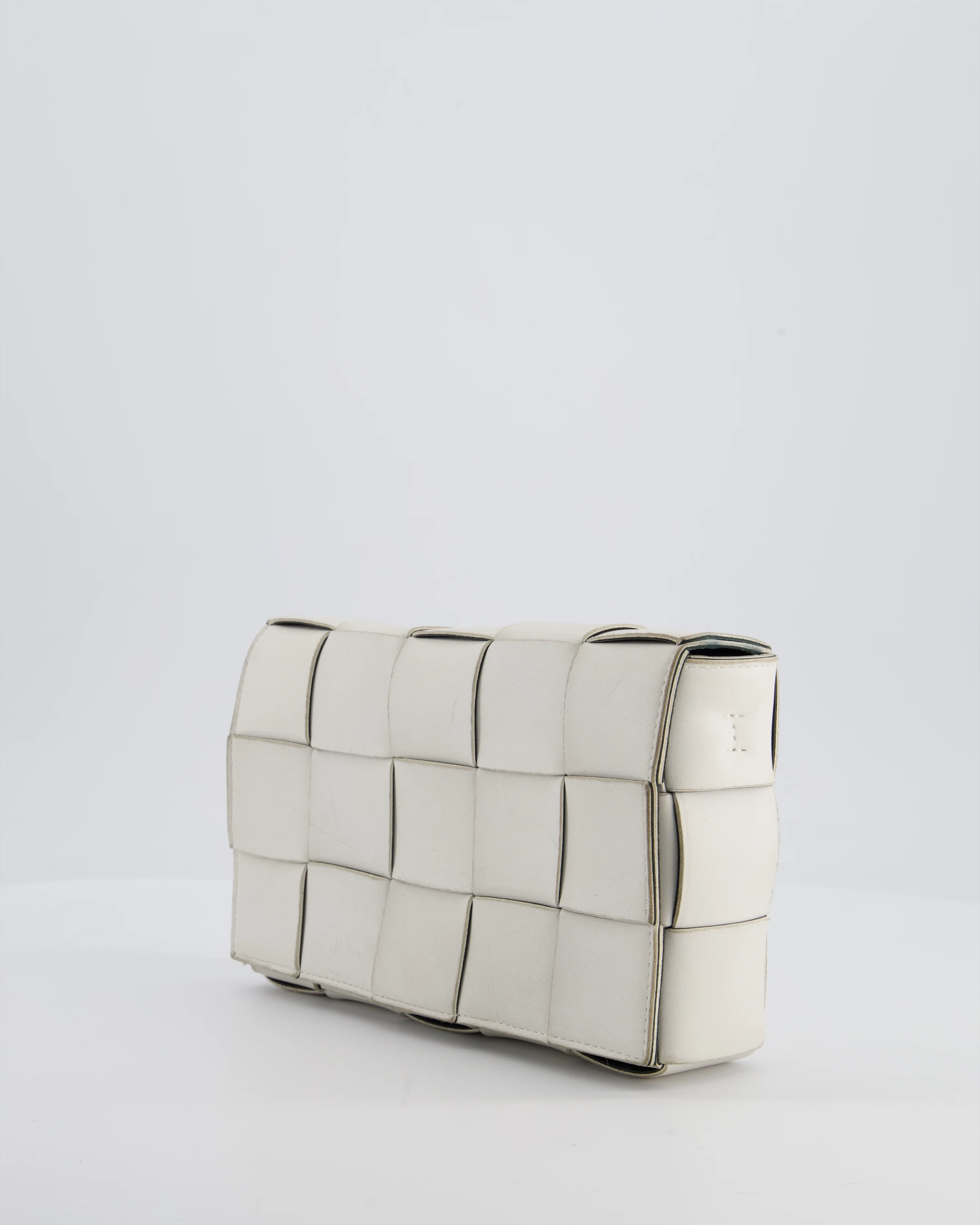 Bottega Veneta Off White Small Cassette Intrecciato Leather Bag RRP £1,970 - Image 10