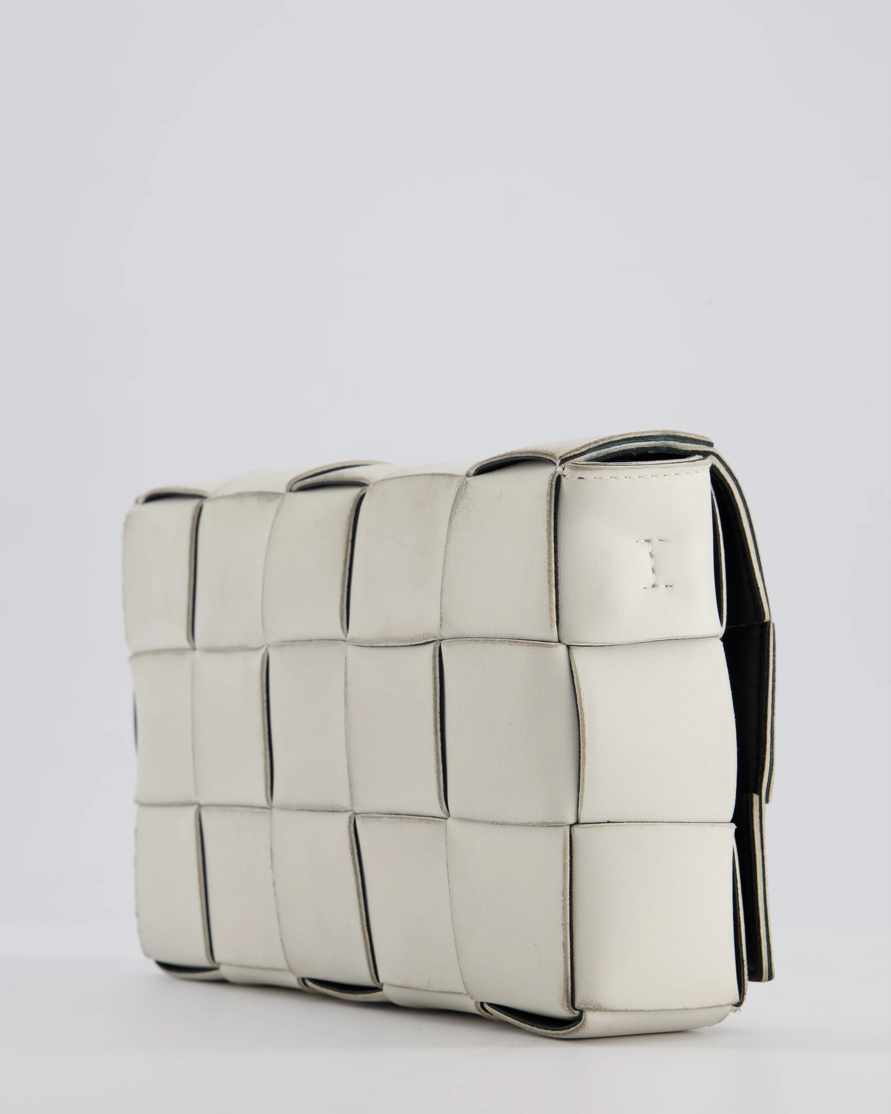 Bottega Veneta Off White Small Cassette Intrecciato Leather Bag RRP £1,970 - Image 13
