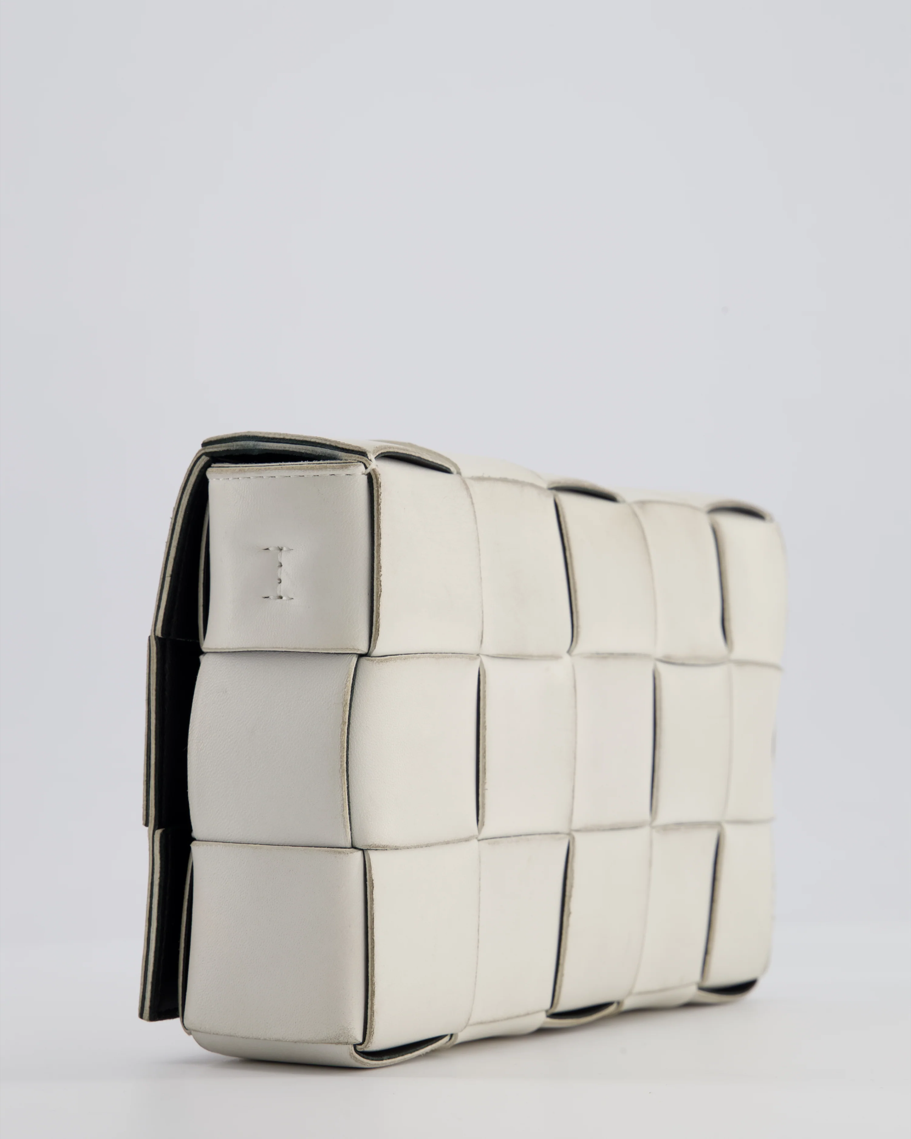 Bottega Veneta Off White Small Cassette Intrecciato Leather Bag RRP £1,970 - Image 14