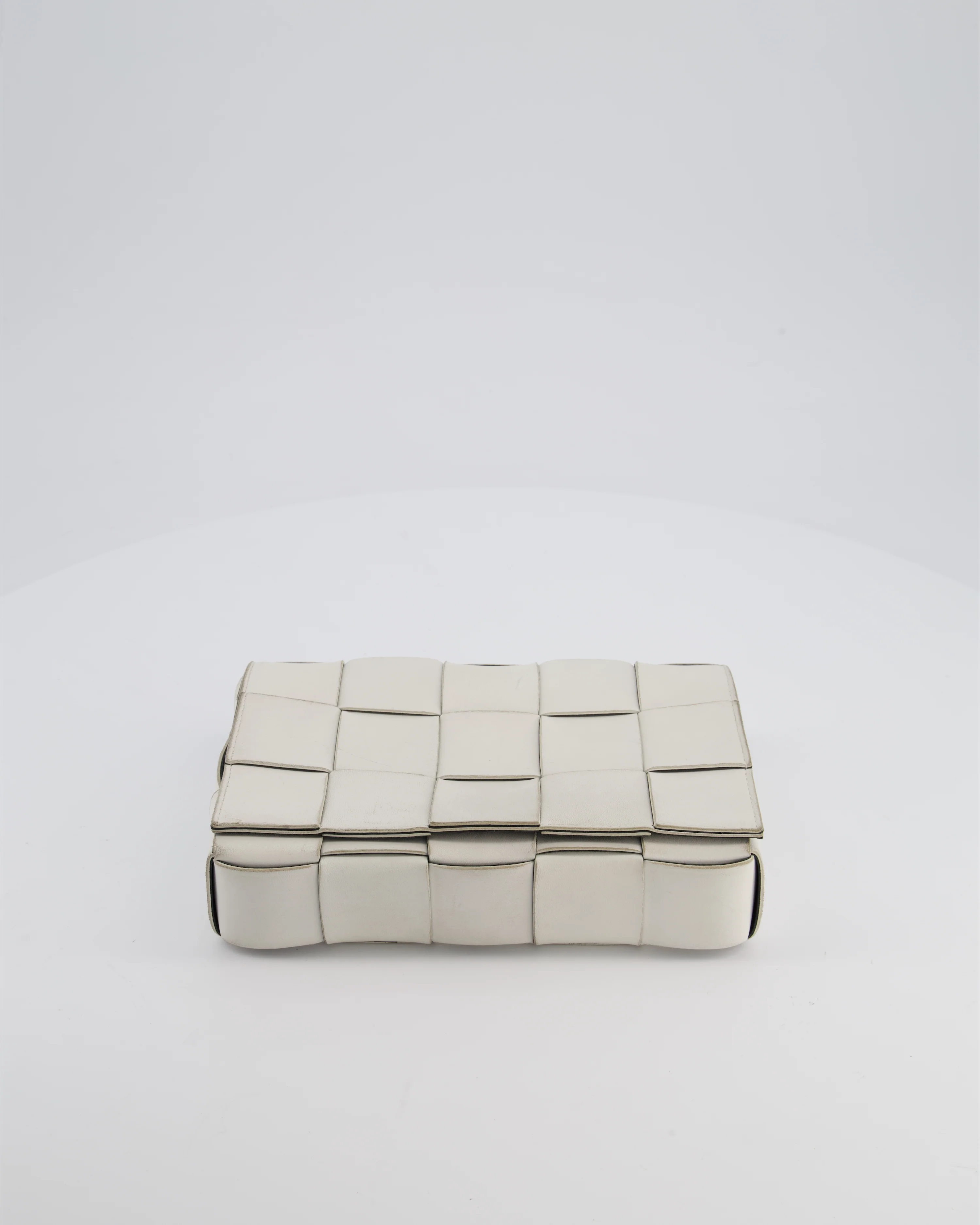 Bottega Veneta Off White Small Cassette Intrecciato Leather Bag RRP £1,970 - Image 19