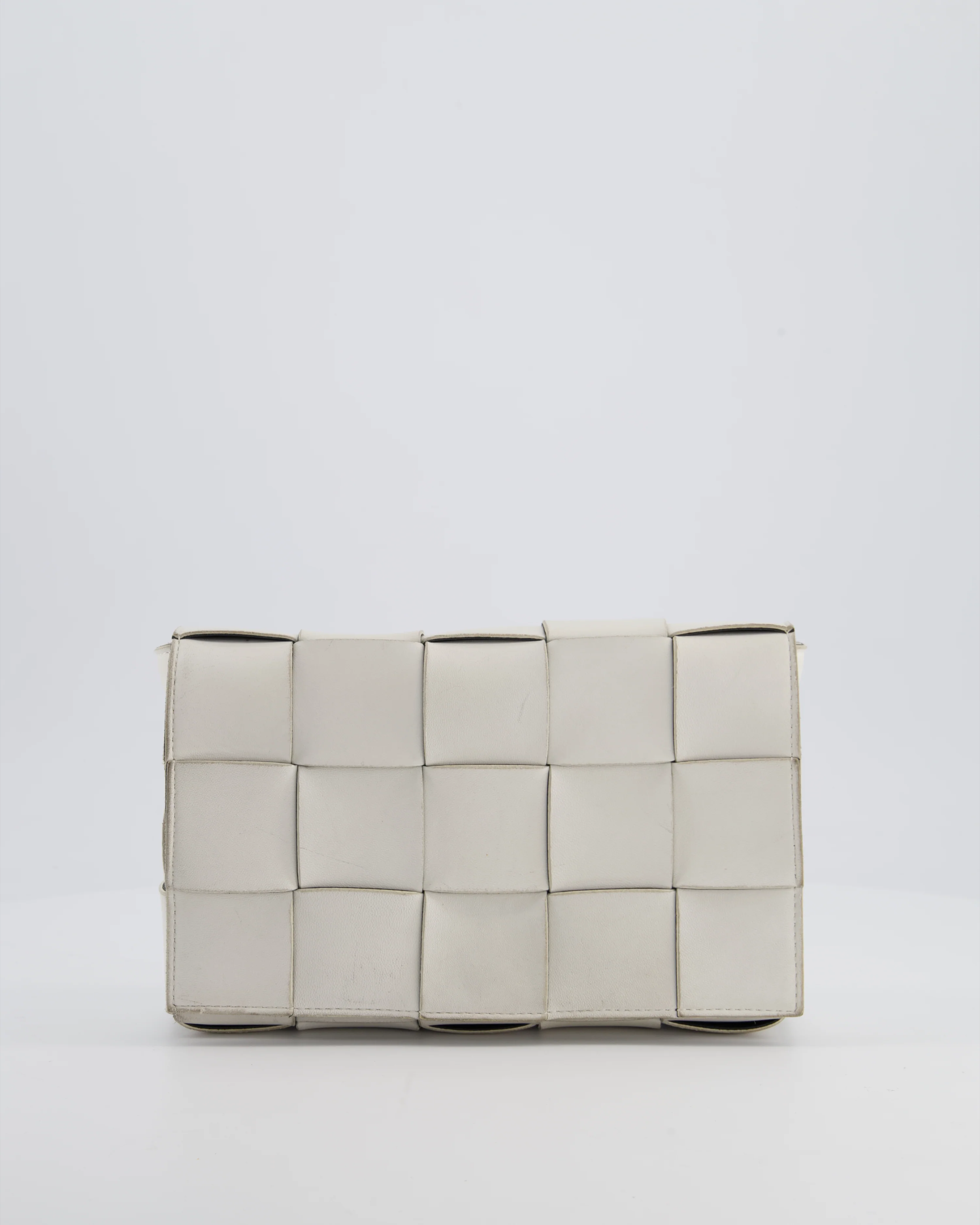 Bottega Veneta Off White Small Cassette Intrecciato Leather Bag RRP £1,970 - Image 3