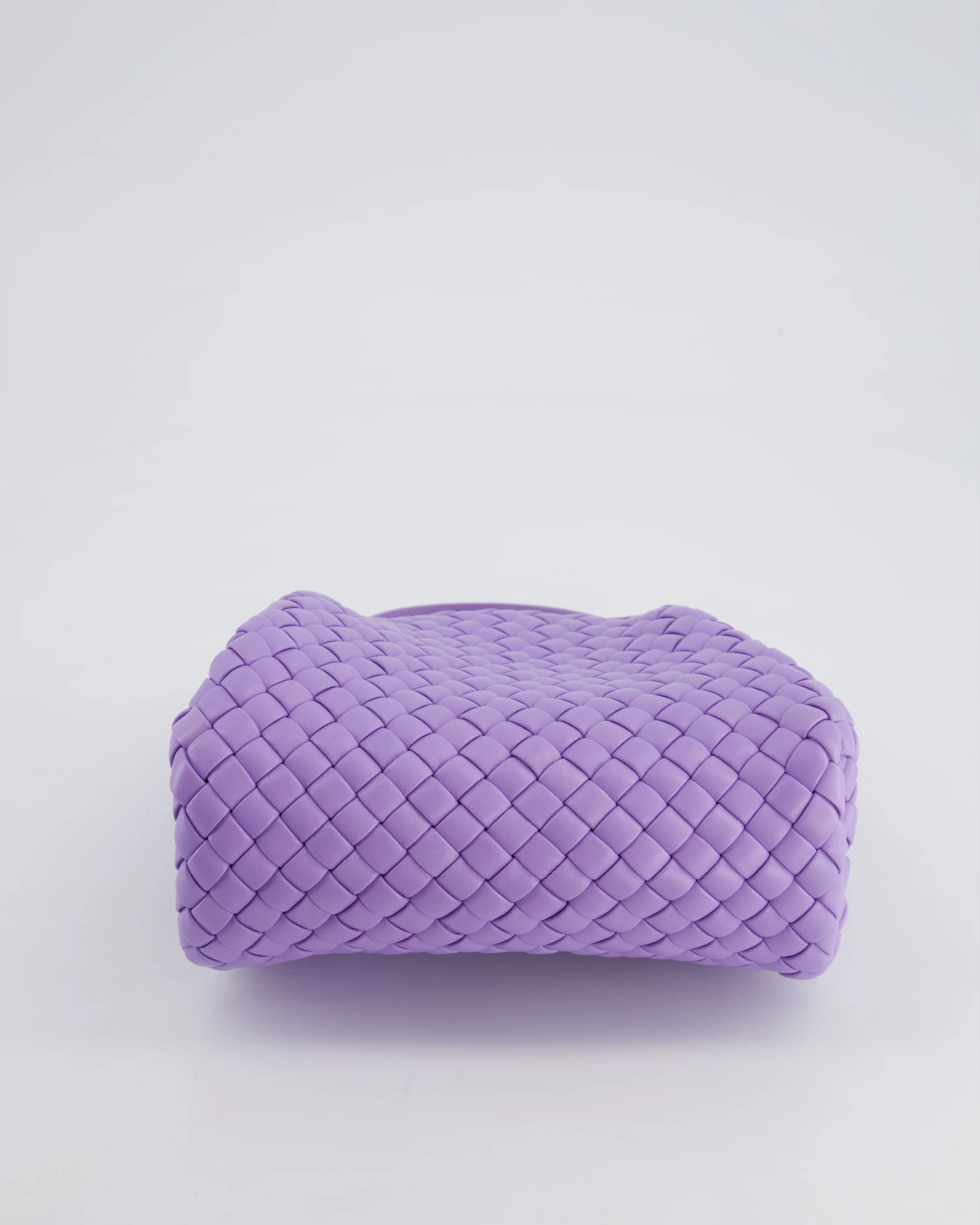 Bottega Veneta Pastel Purple Intrecciato Leather Top Handle Bag with Strap - Image 19